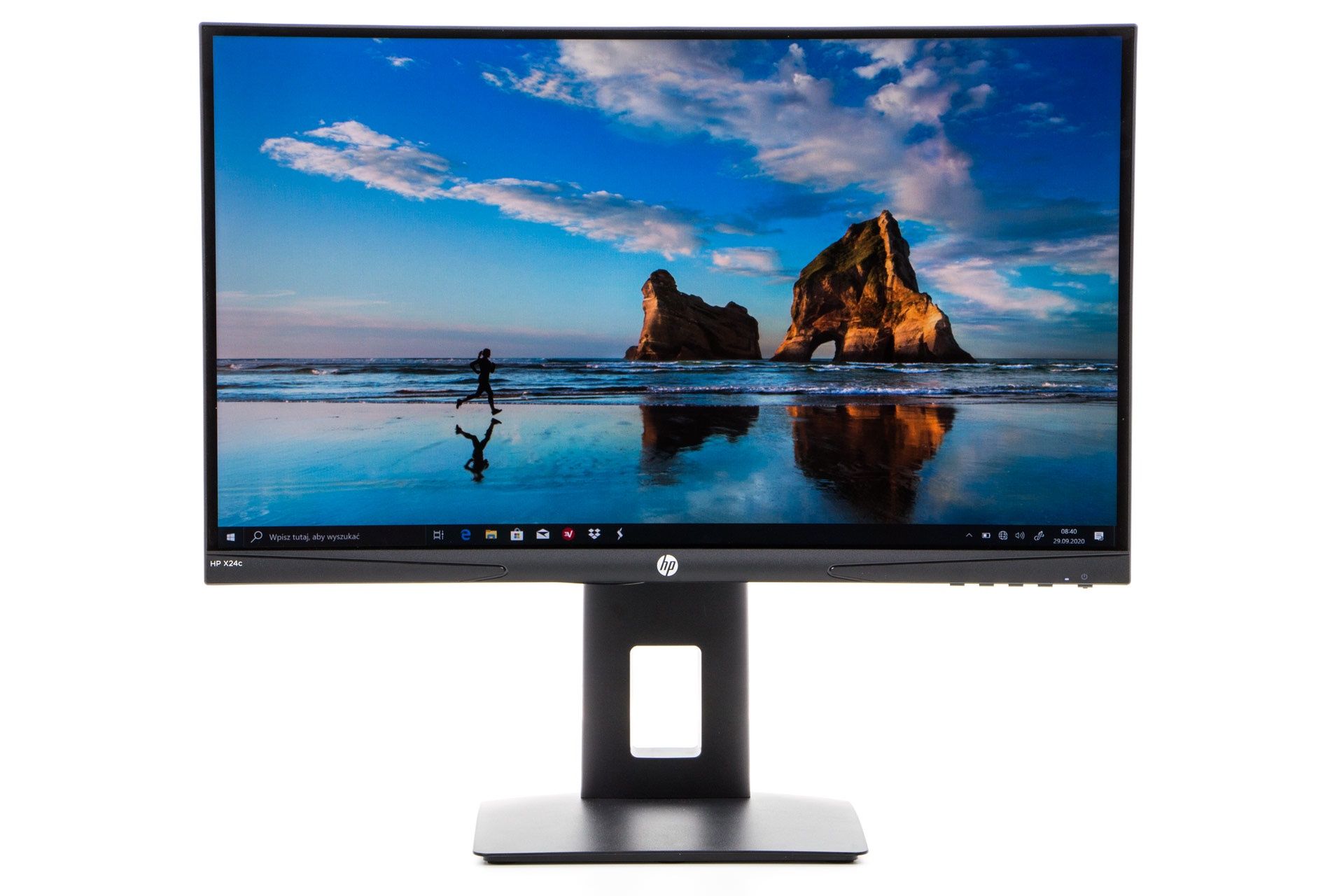 HP X24c - widok od przodu