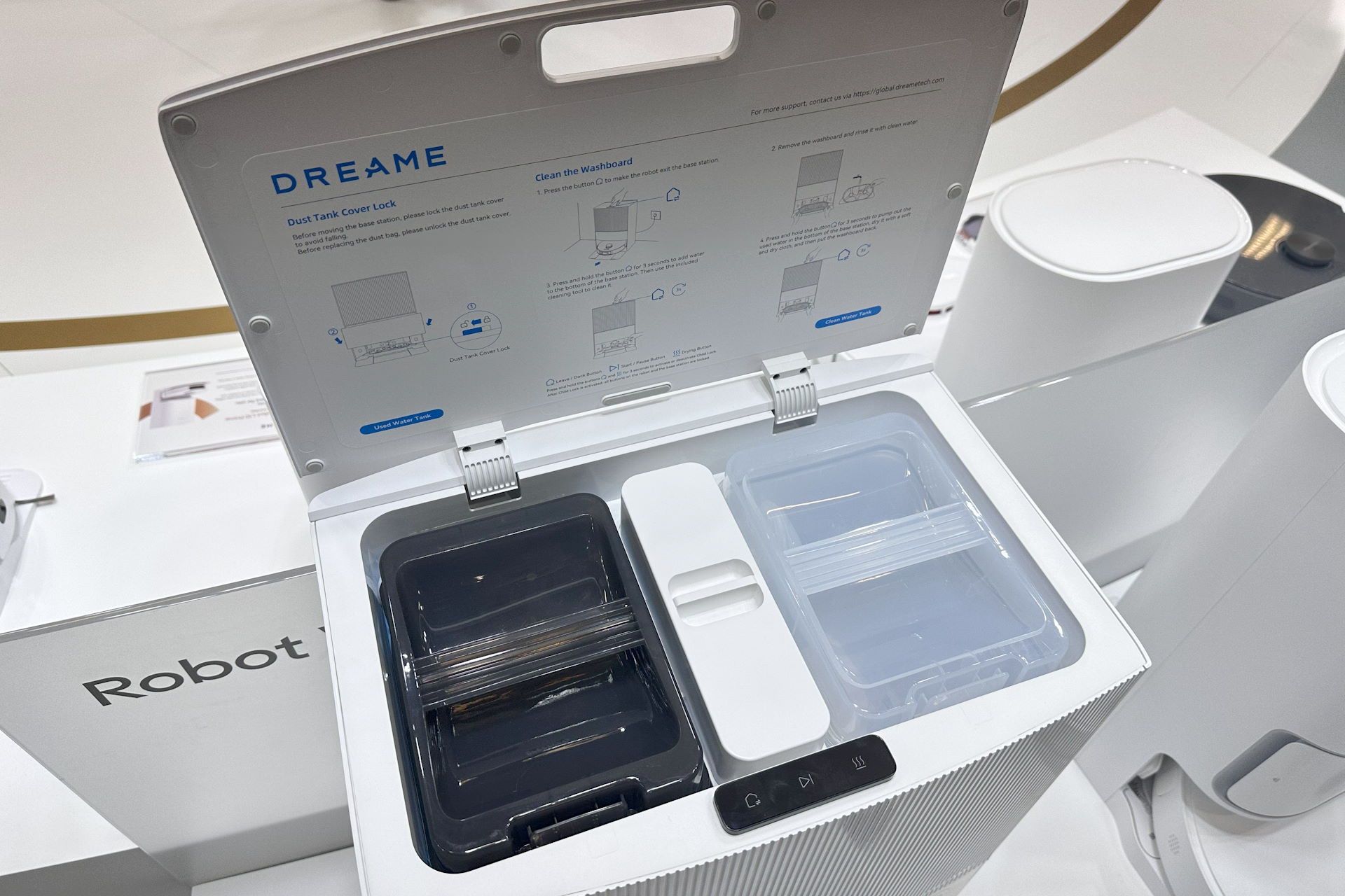 DreameBot L20 Ultra - zbiorniki na wodę