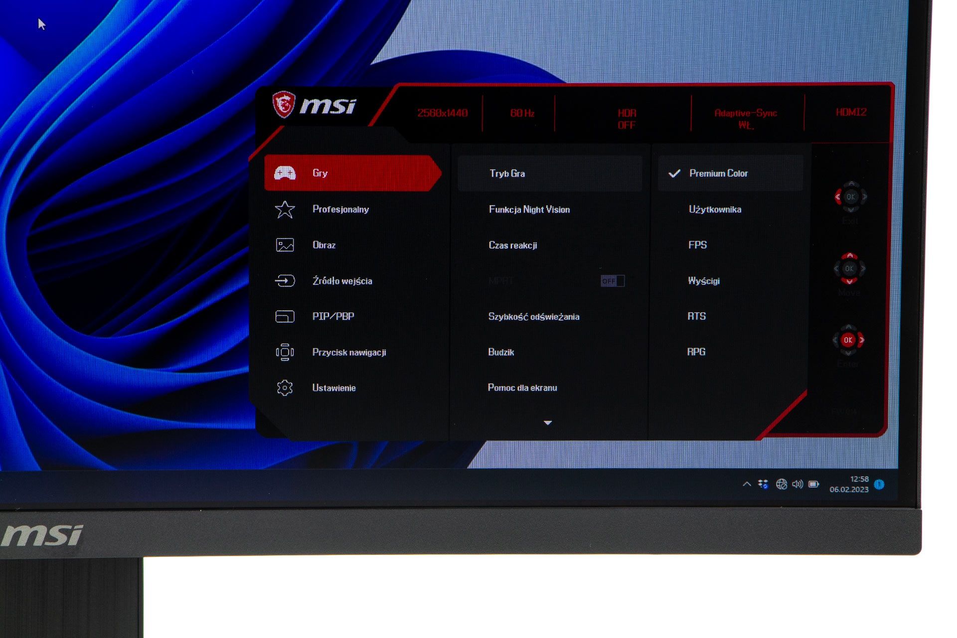 MSI G274QPF-QD - OSD 2