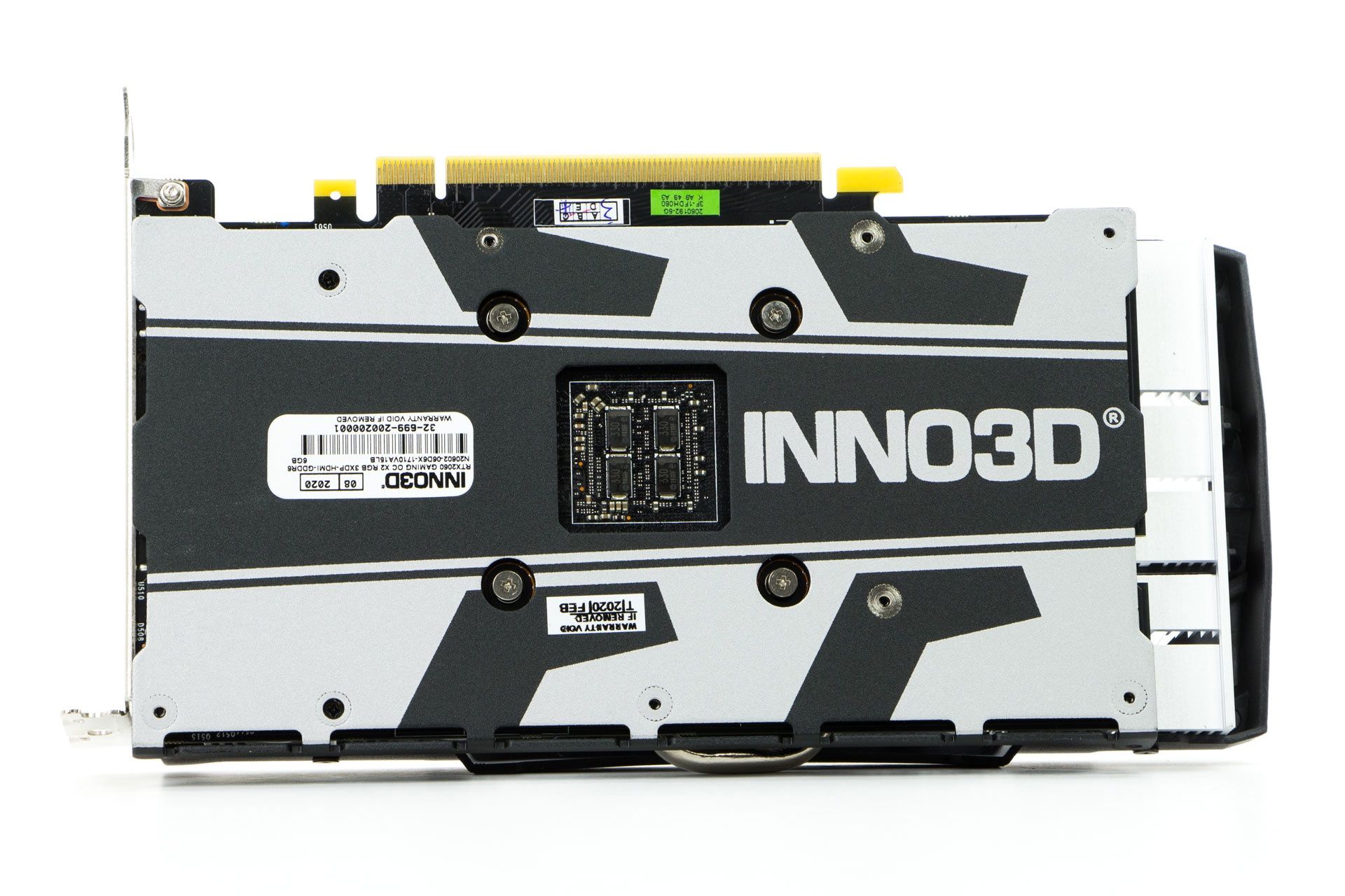 Inno3D GeForce RTX 2060 Twin X2 OC RGB - backplate