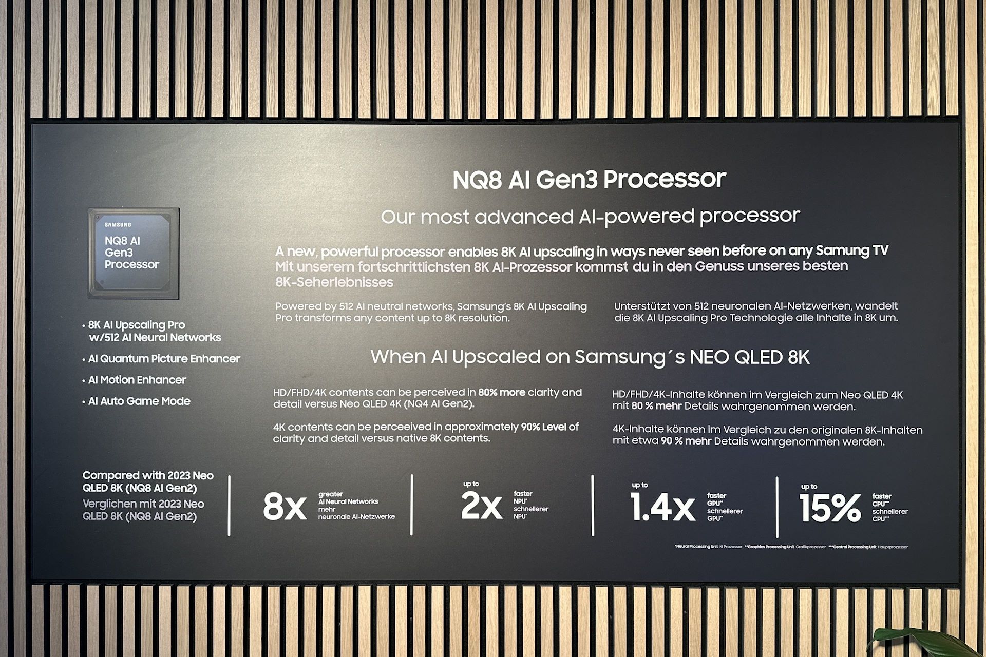 Samsung QN8 Ai gen 3 procesor