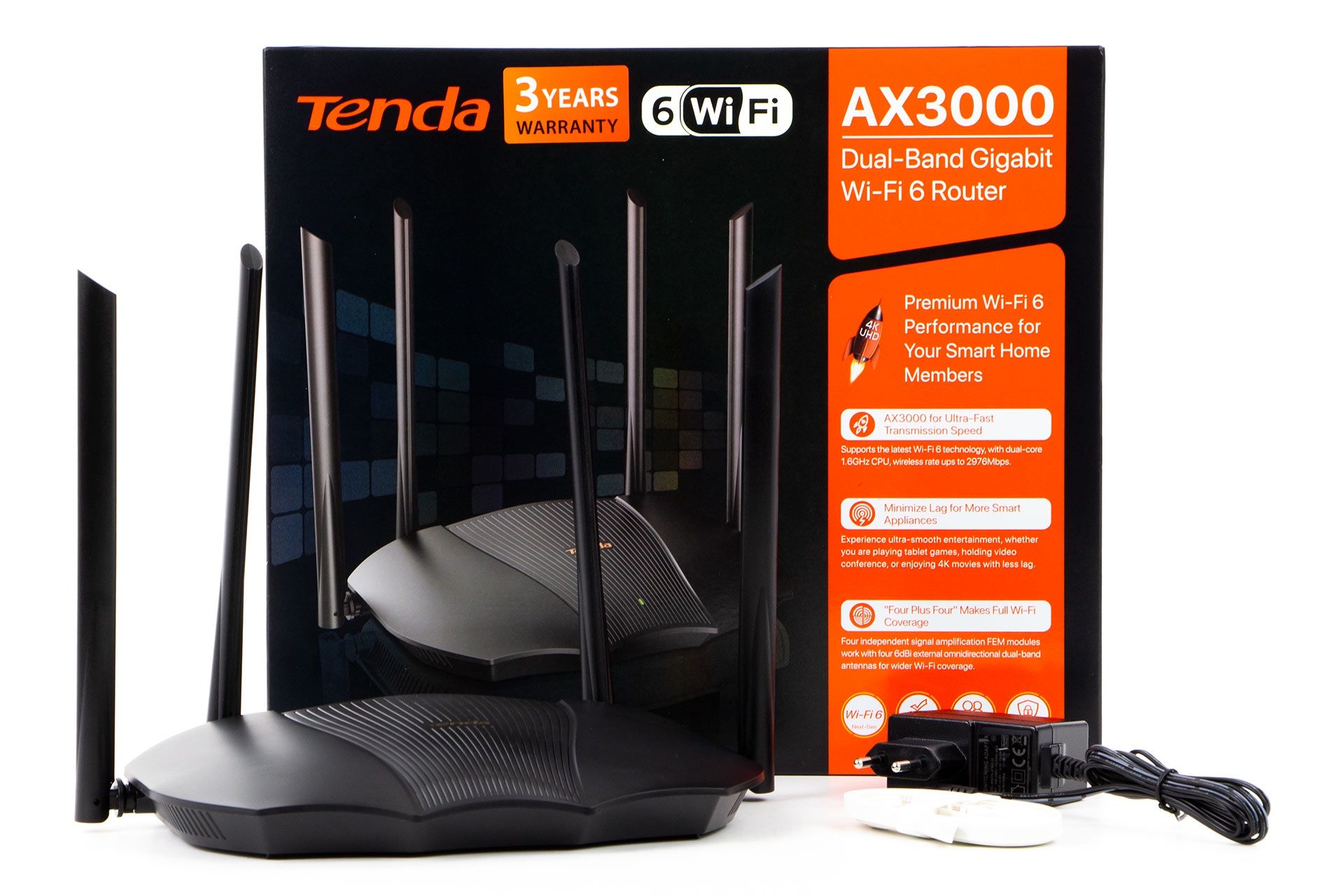 Tenda RX9 Pro - zawartość zestawu