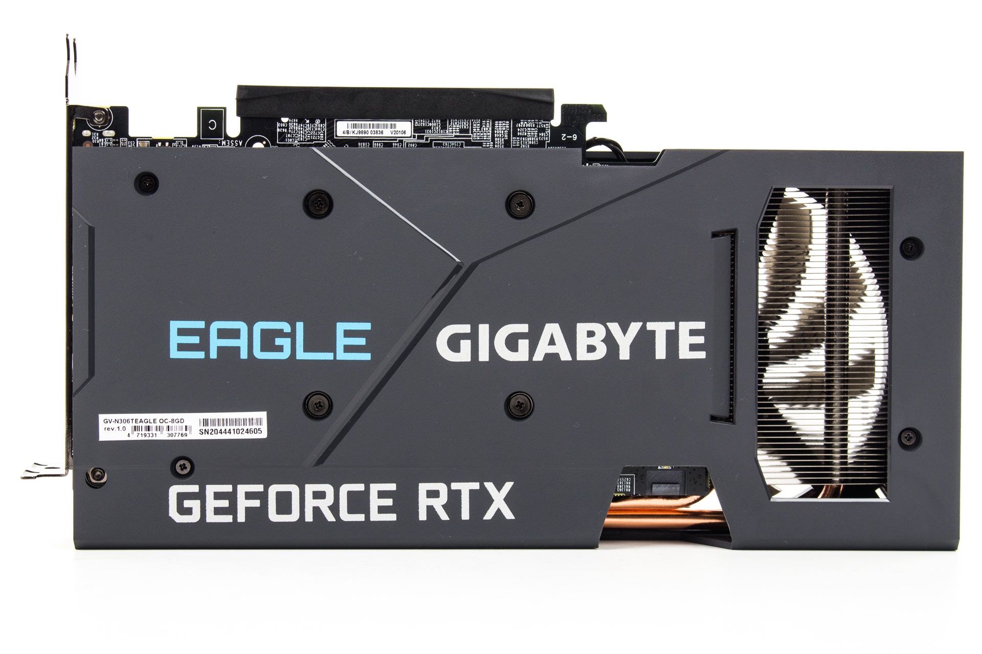 Gigabyte RTX 3060 Ti Eagle OC - backplate