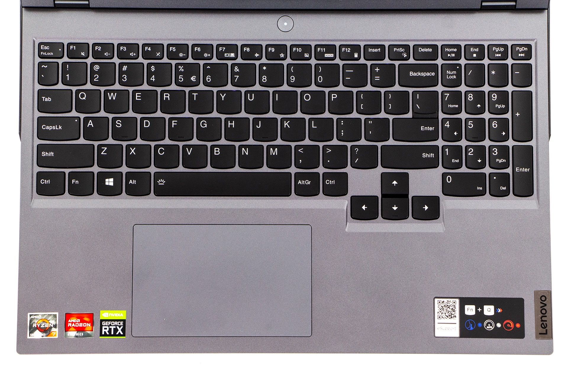 Lenovo Legion 5 Pro - klawiatura i touchpad