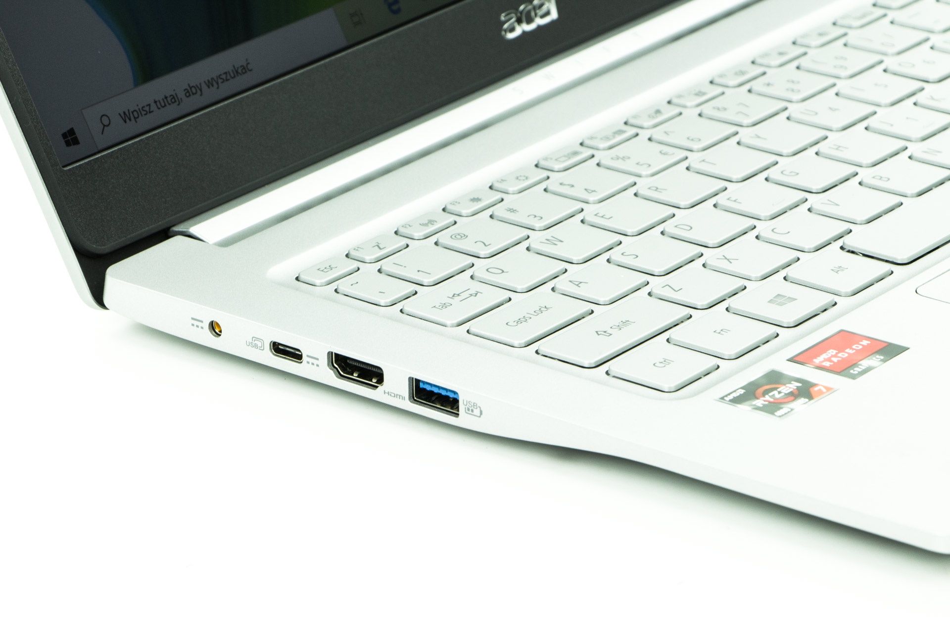 Acer Swift 3 - porty po lewej