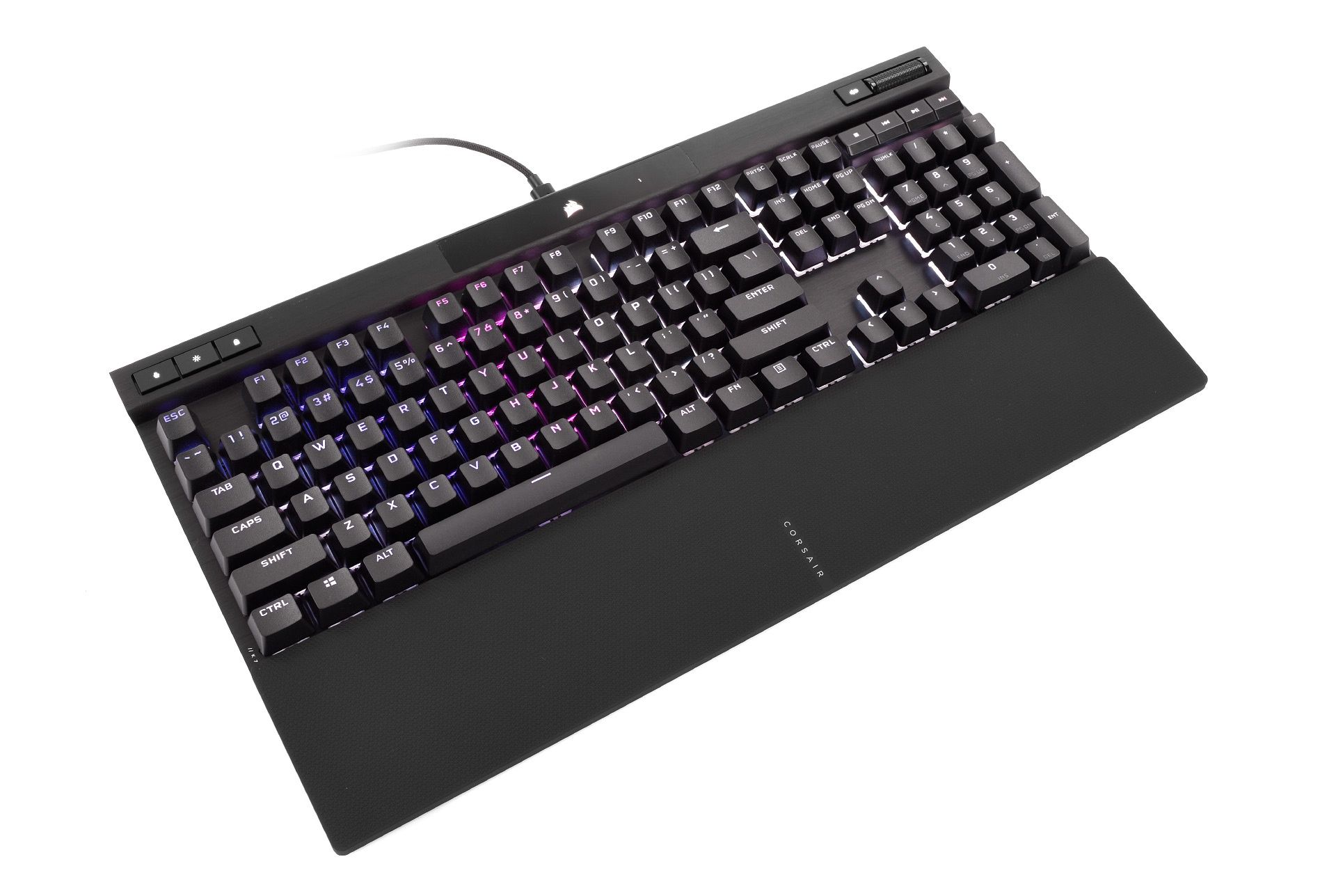Corsair K70 RGB Pro - klawiatura z podkładki pod nadgarstki