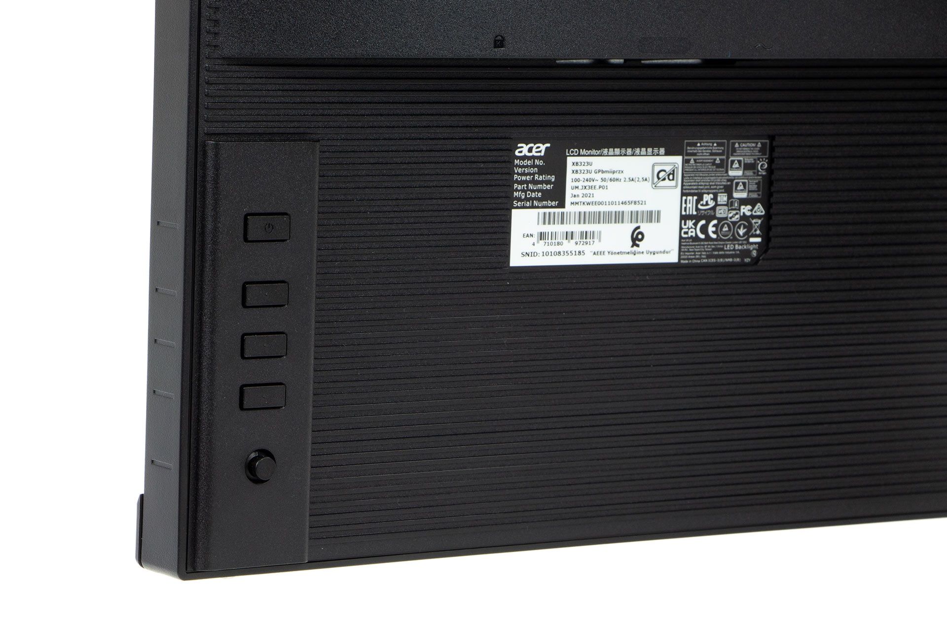 Acer Predator XB323U - sterowanie OSD