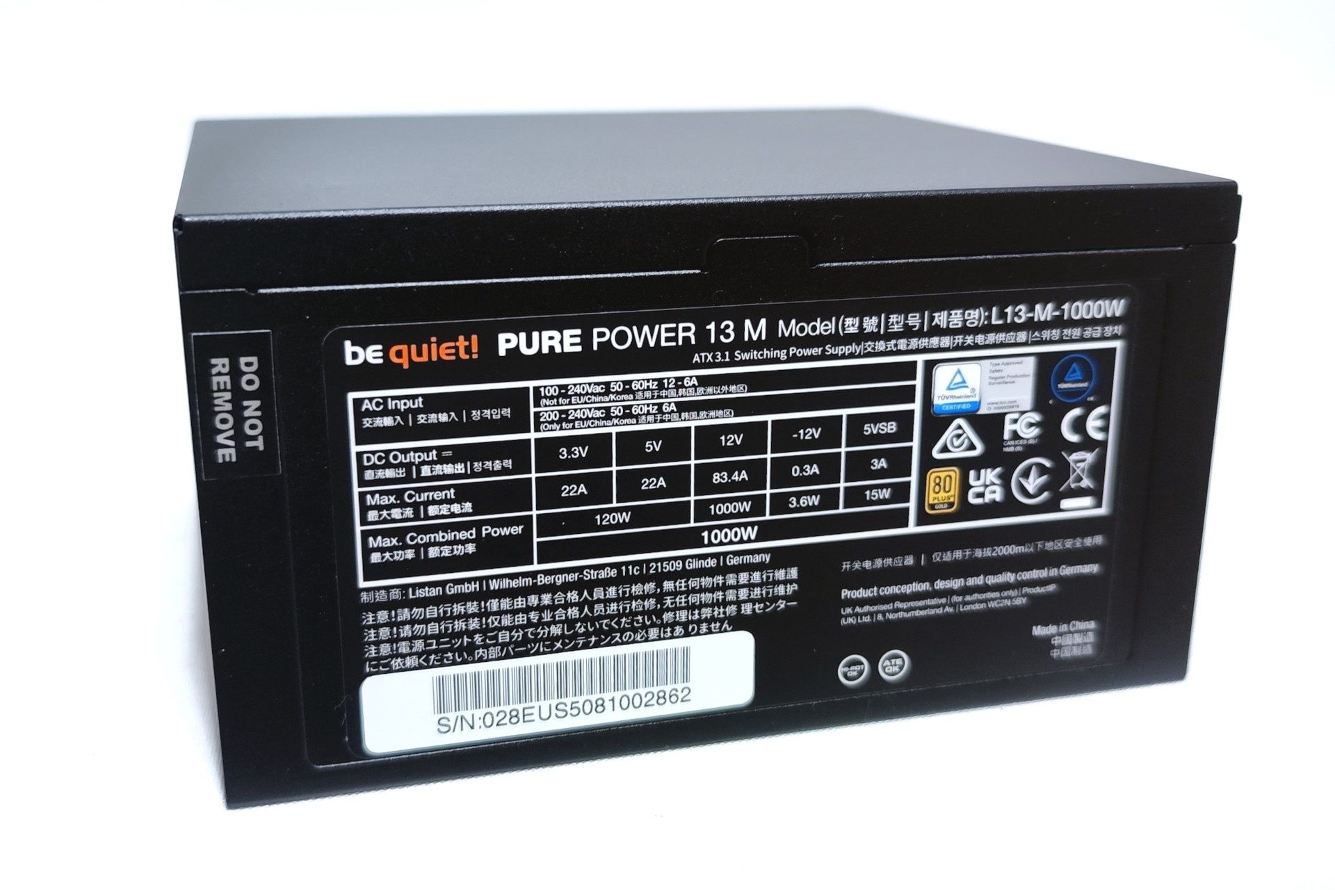 be quiet! Pure Power 13 M 1000W