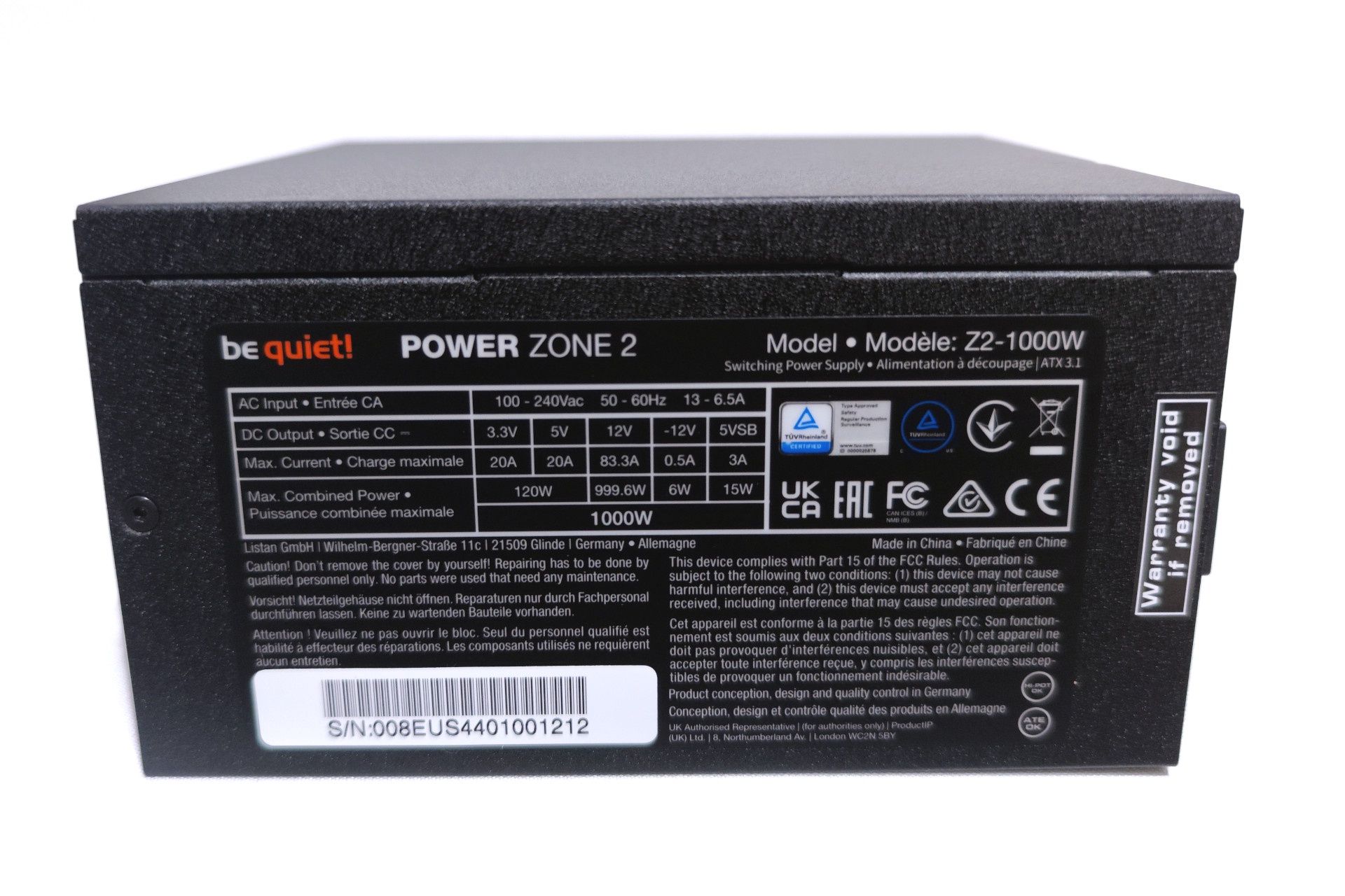 be quiet! Power Zone 2 1000W