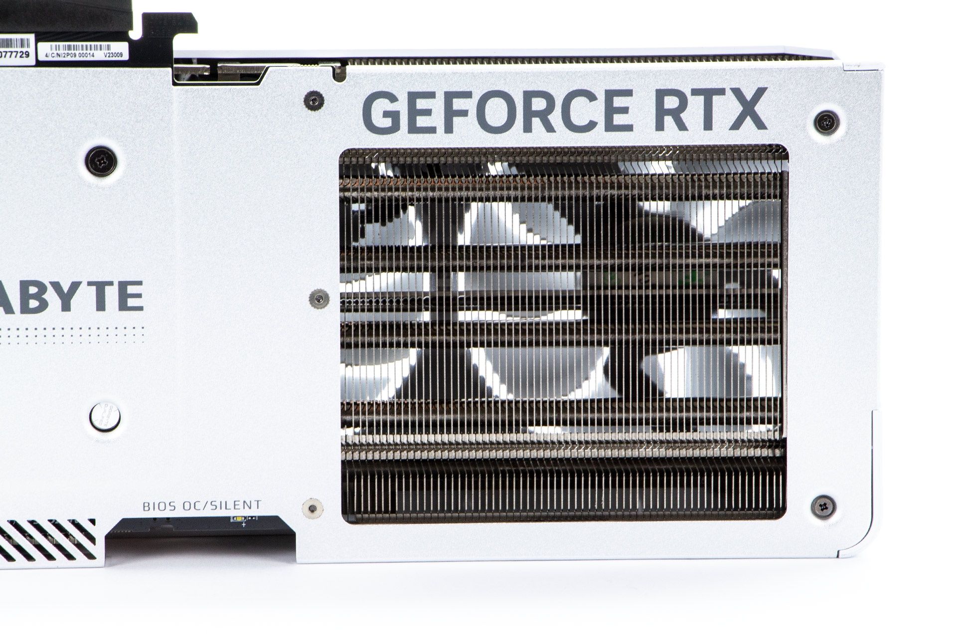 Gigabyte GeForce RTX 4070 AERO - przełącznik BIOS