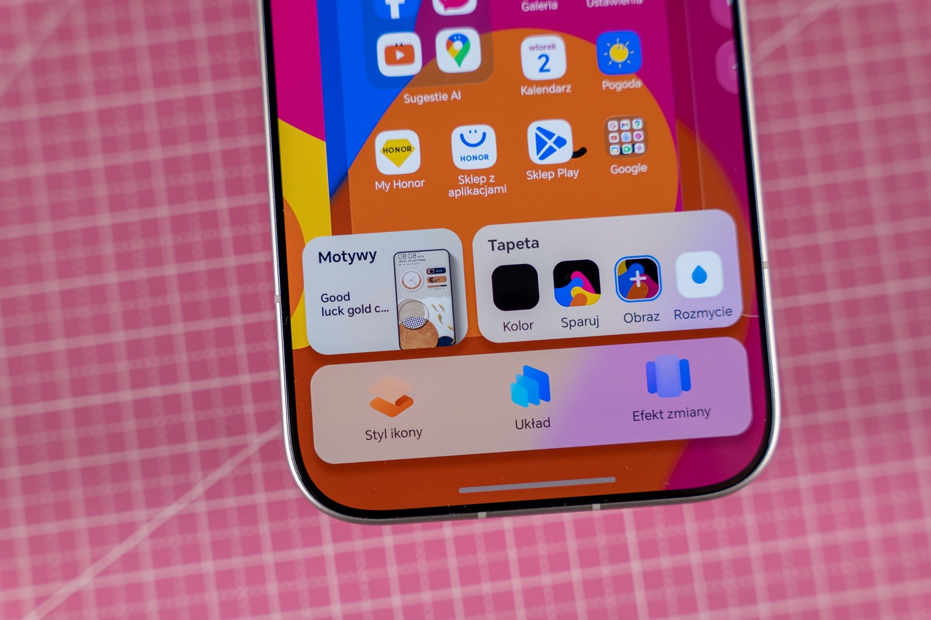 Personalizacja pulpitu - Honor 600