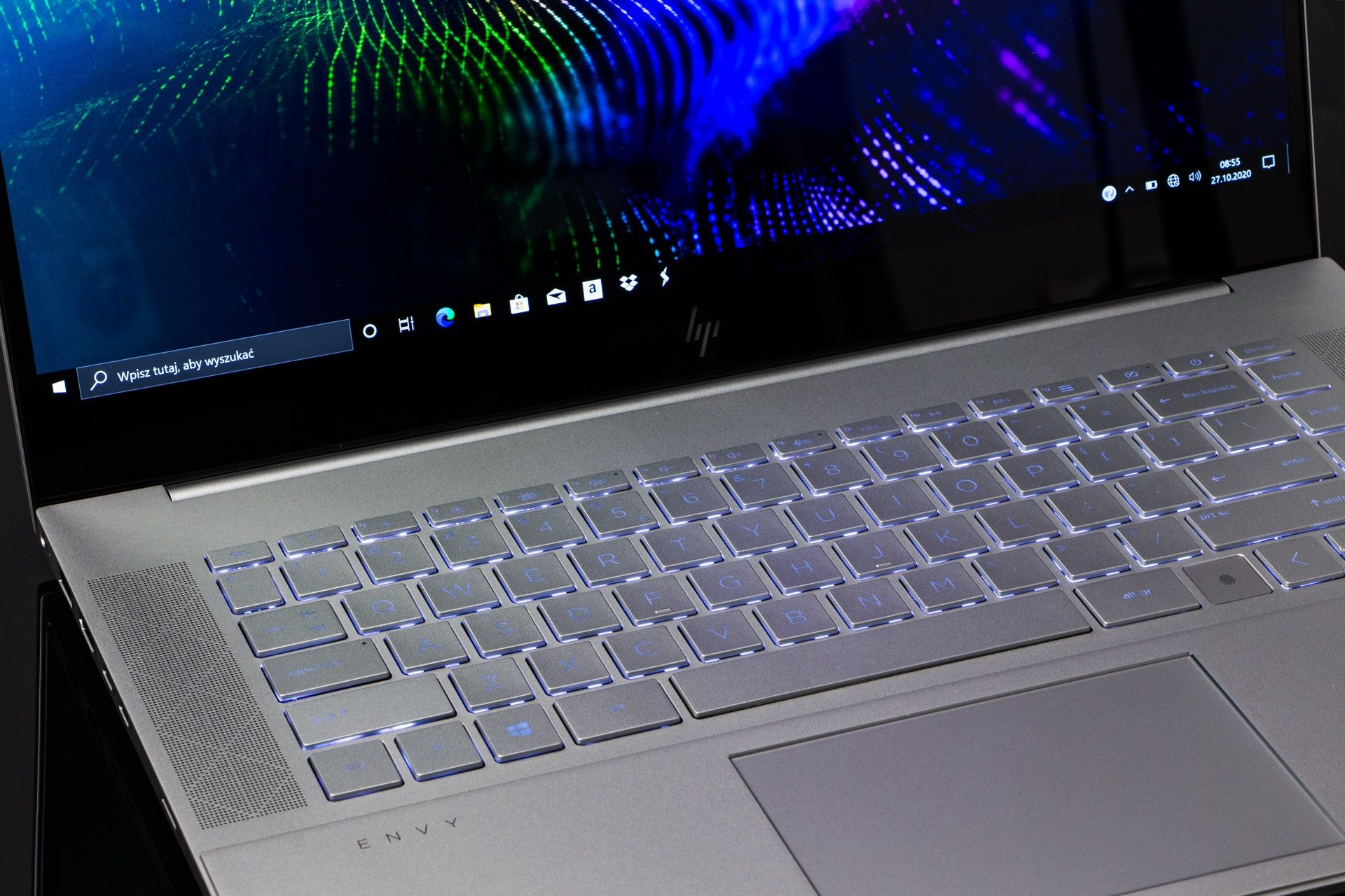 HP ENVY 15 OLED - podświetlenie klawiatury