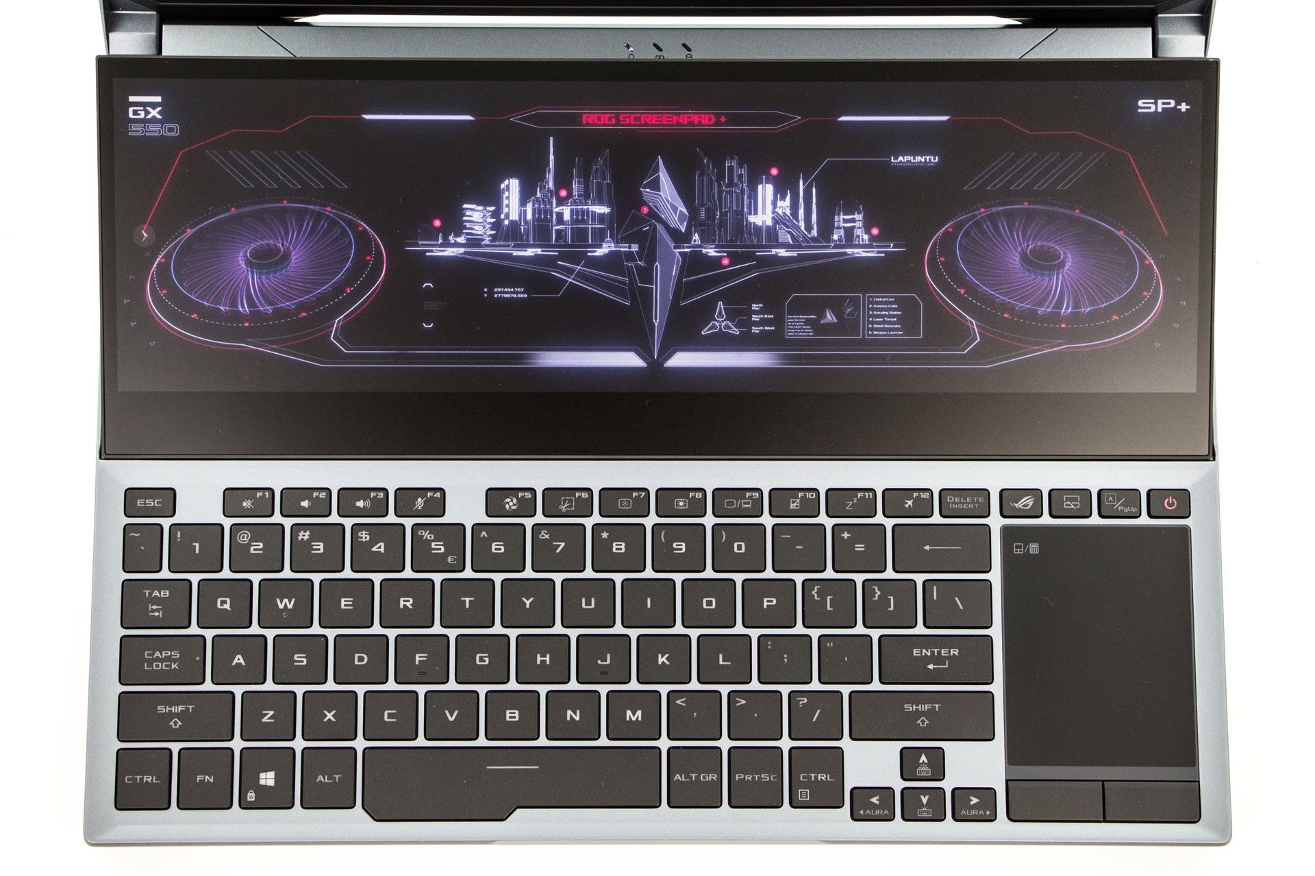 ASUS ROG Zephyrus Duo 15 GX550L - drugi ekran