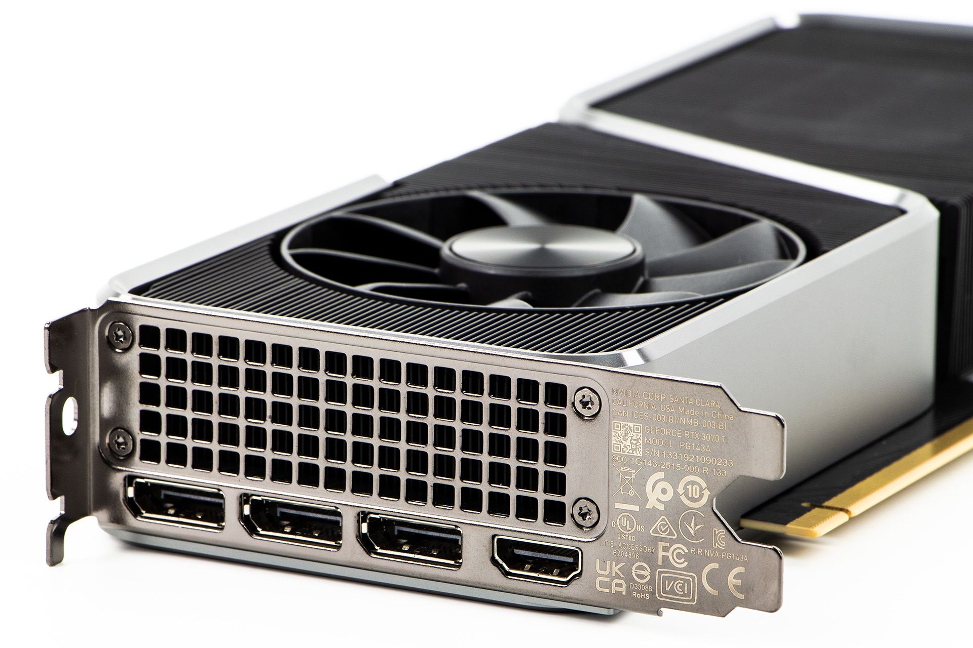 NVIDIA GeForce RTX 3070 Ti FE - porty