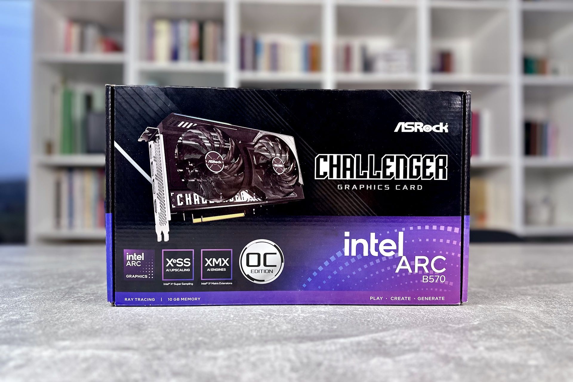 AsRock Arc B570 Challenger 10GB OC - karton