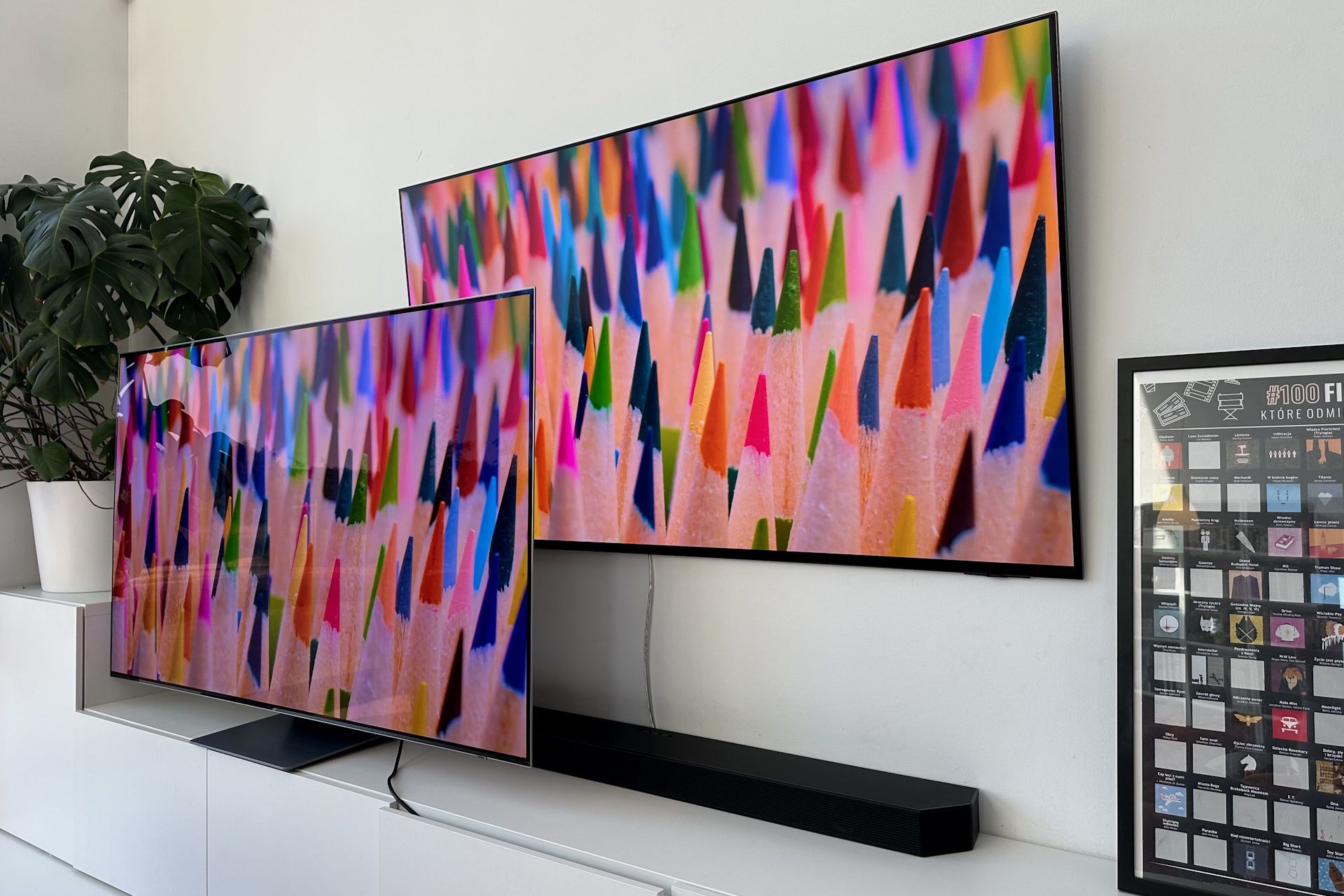 Samsung OLED S95D - porównanie z S95B z błyszczącą powłoką nr 2