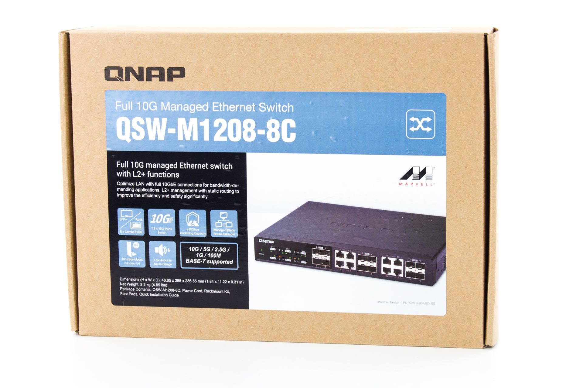 QNAP QSW-M1208-8C - Opakowanie
