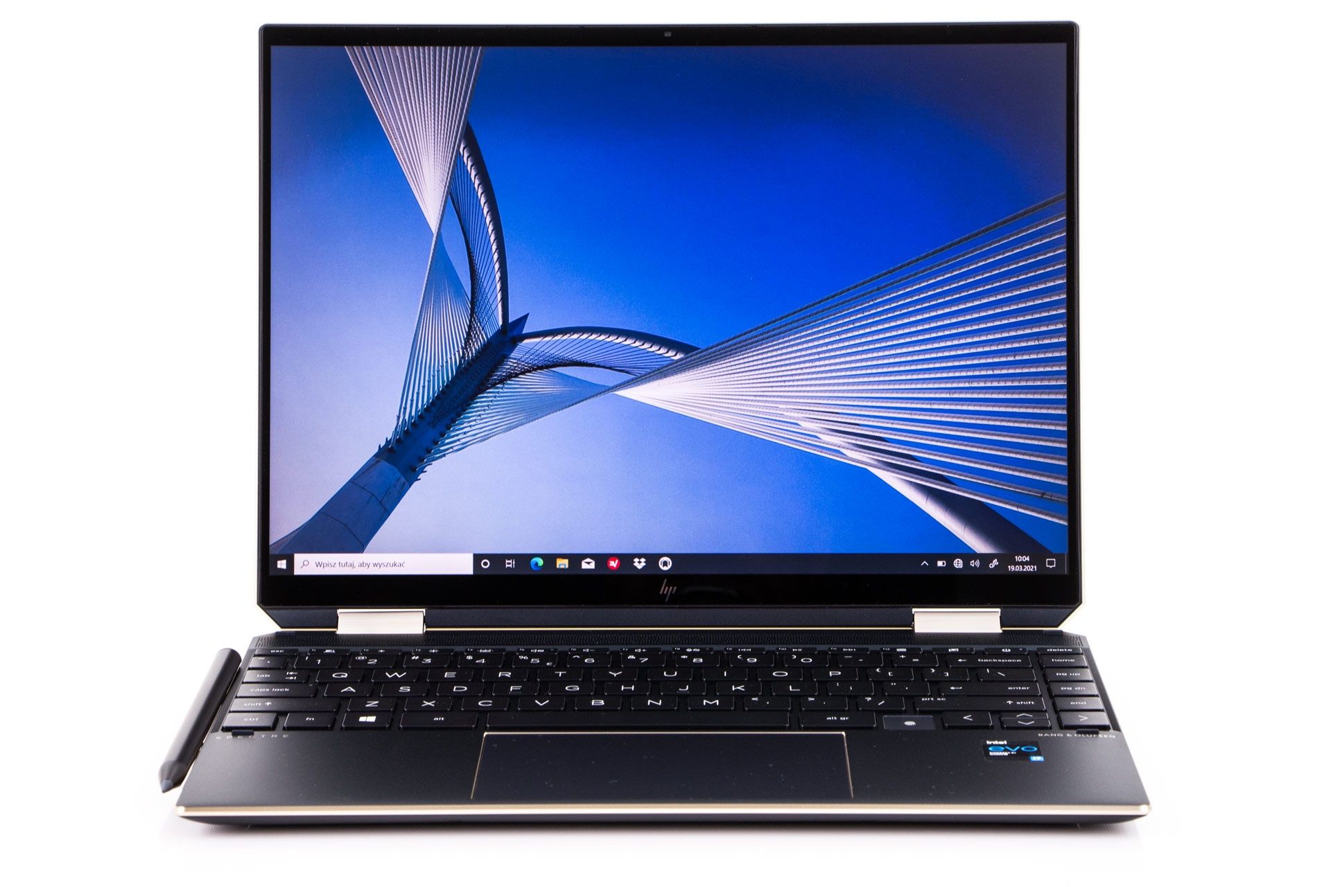 HP Spectre X360 14 - po otwarciu pokrywy