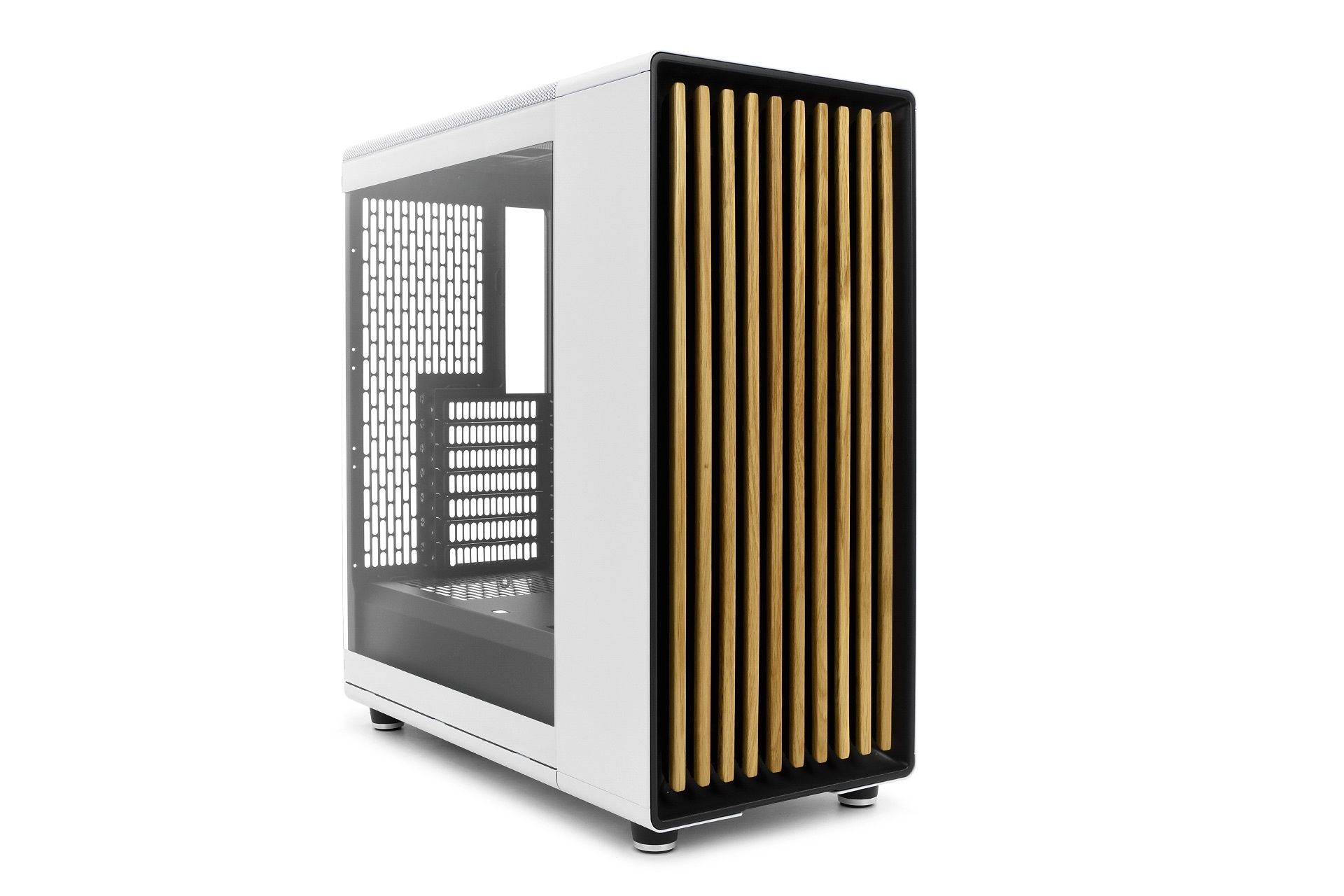 Fractal Design North Chalk White TG Clear