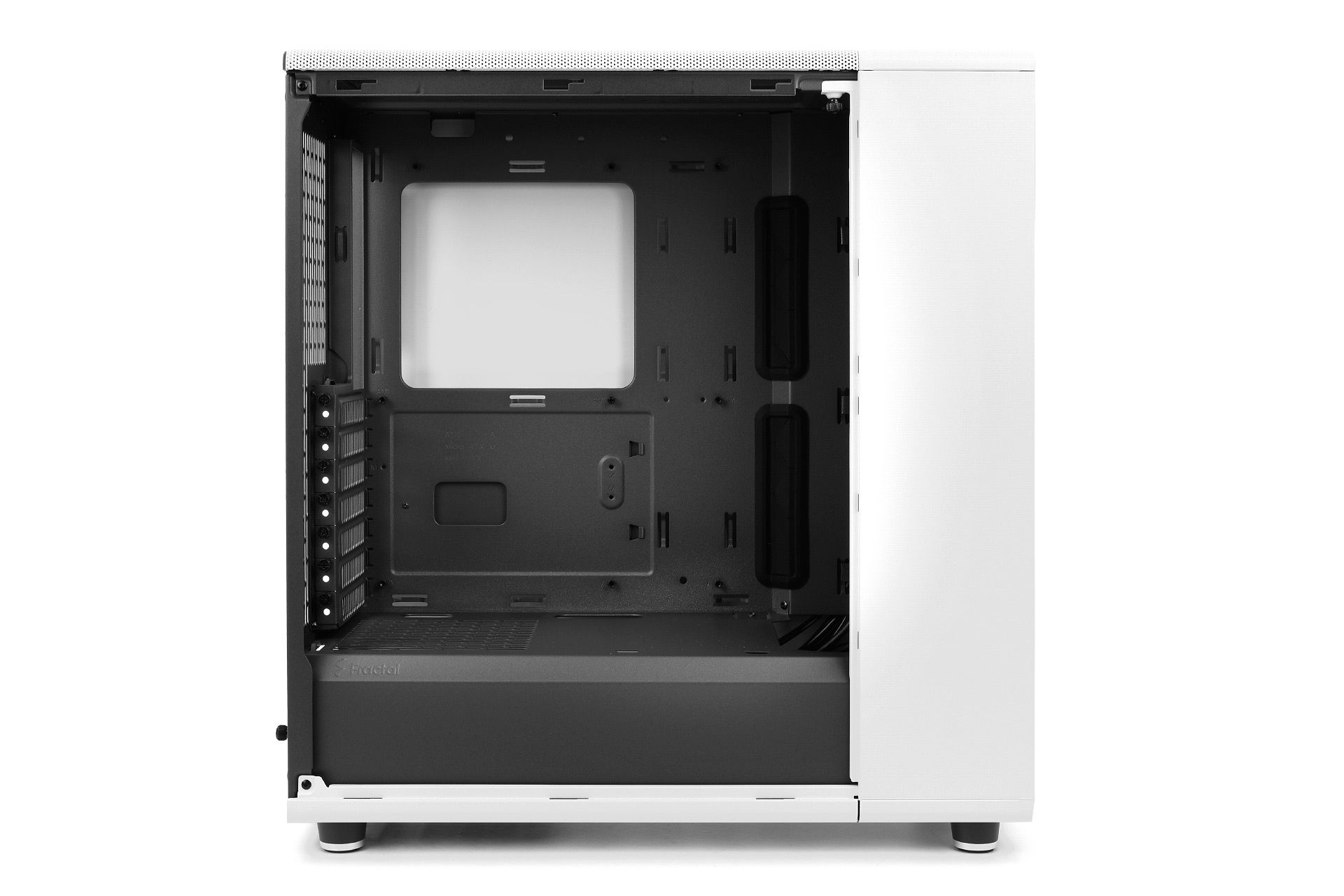 Fractal Design North Chalk White TG Clear