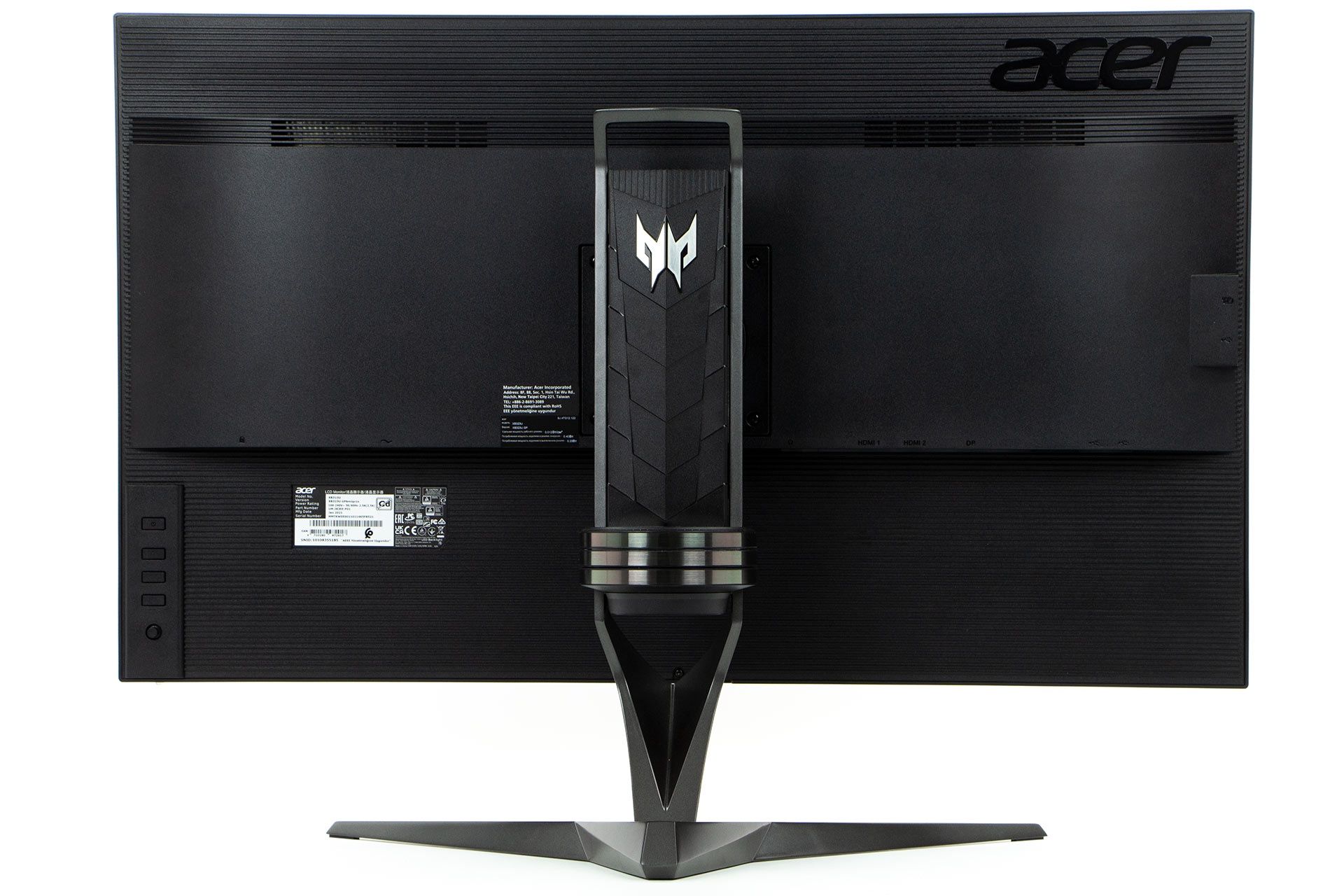 Acer Predator XB323U - od tyłu