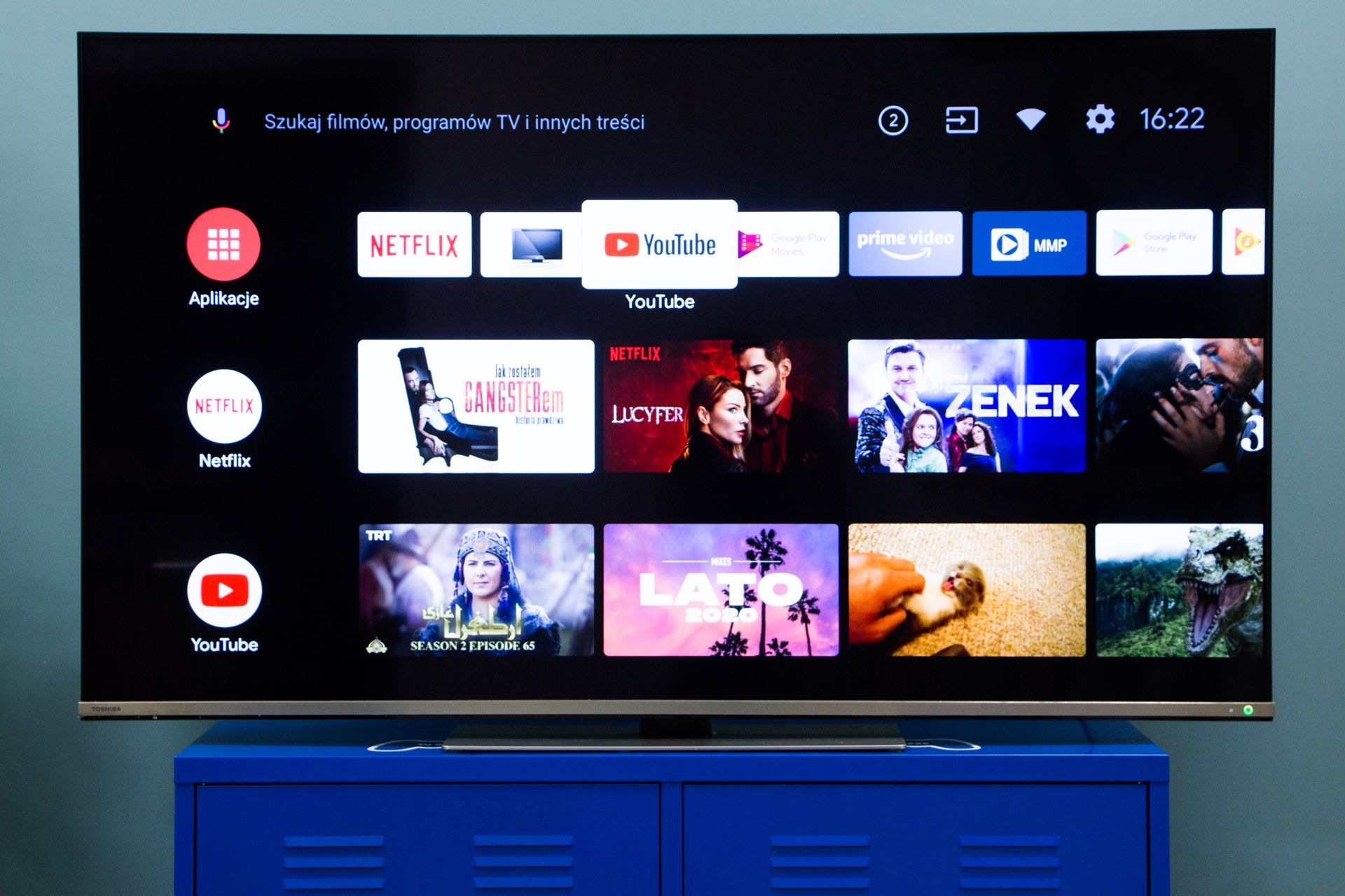 Toshiba 65UA6B - Android TV Home Screen