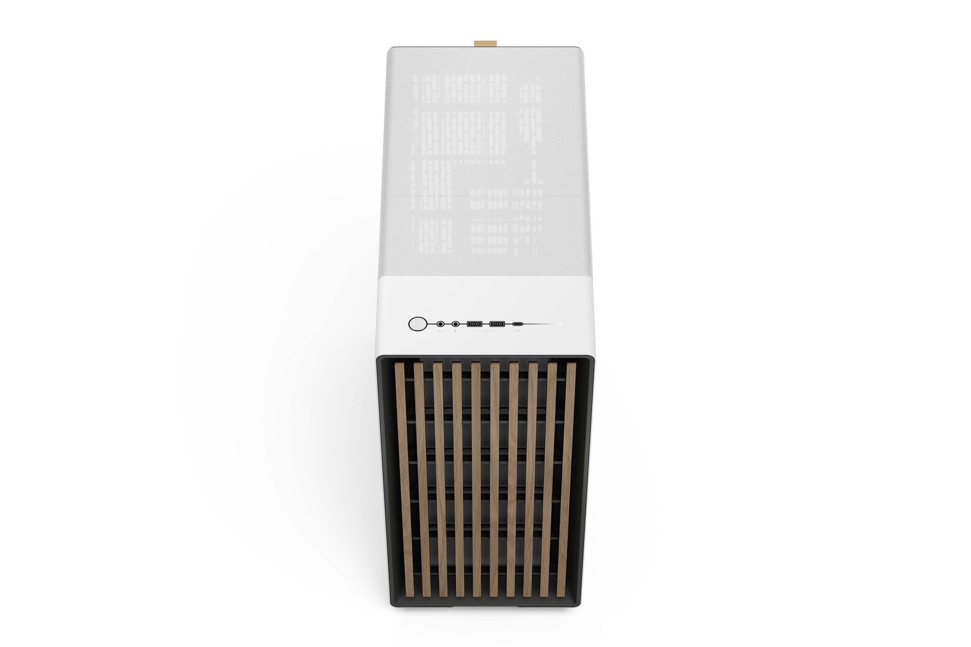 Fractal Design North Chalk White TG Clear