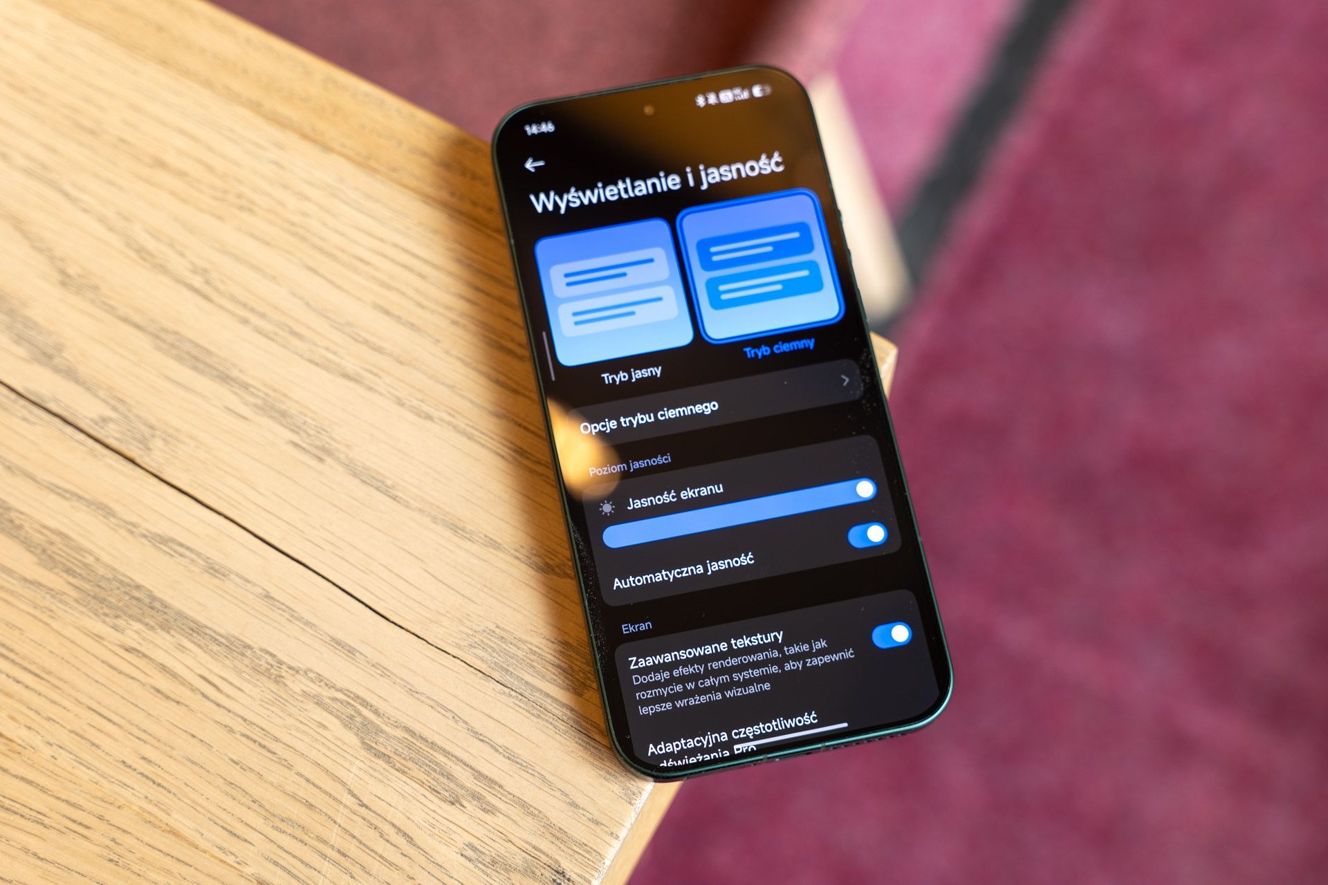 Xiaomi 17 Ultra - ustawienia wyświetlania