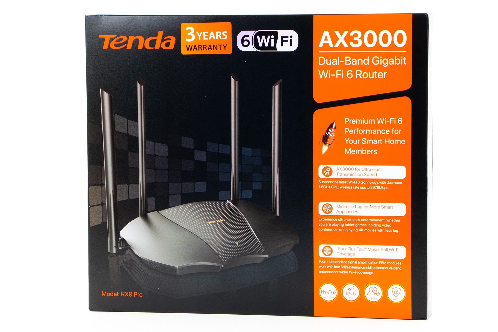 Tenda RX9 Pro - opakowanie