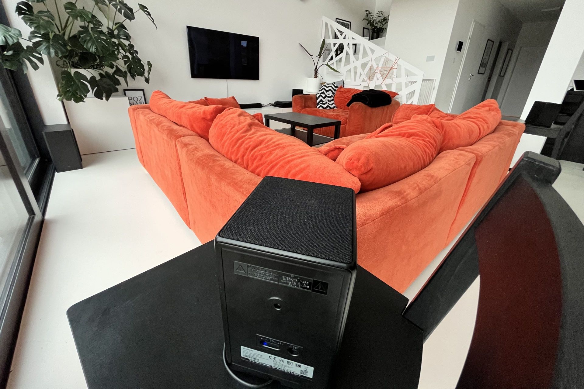 Samsung Q950A - satelitka na pozycji