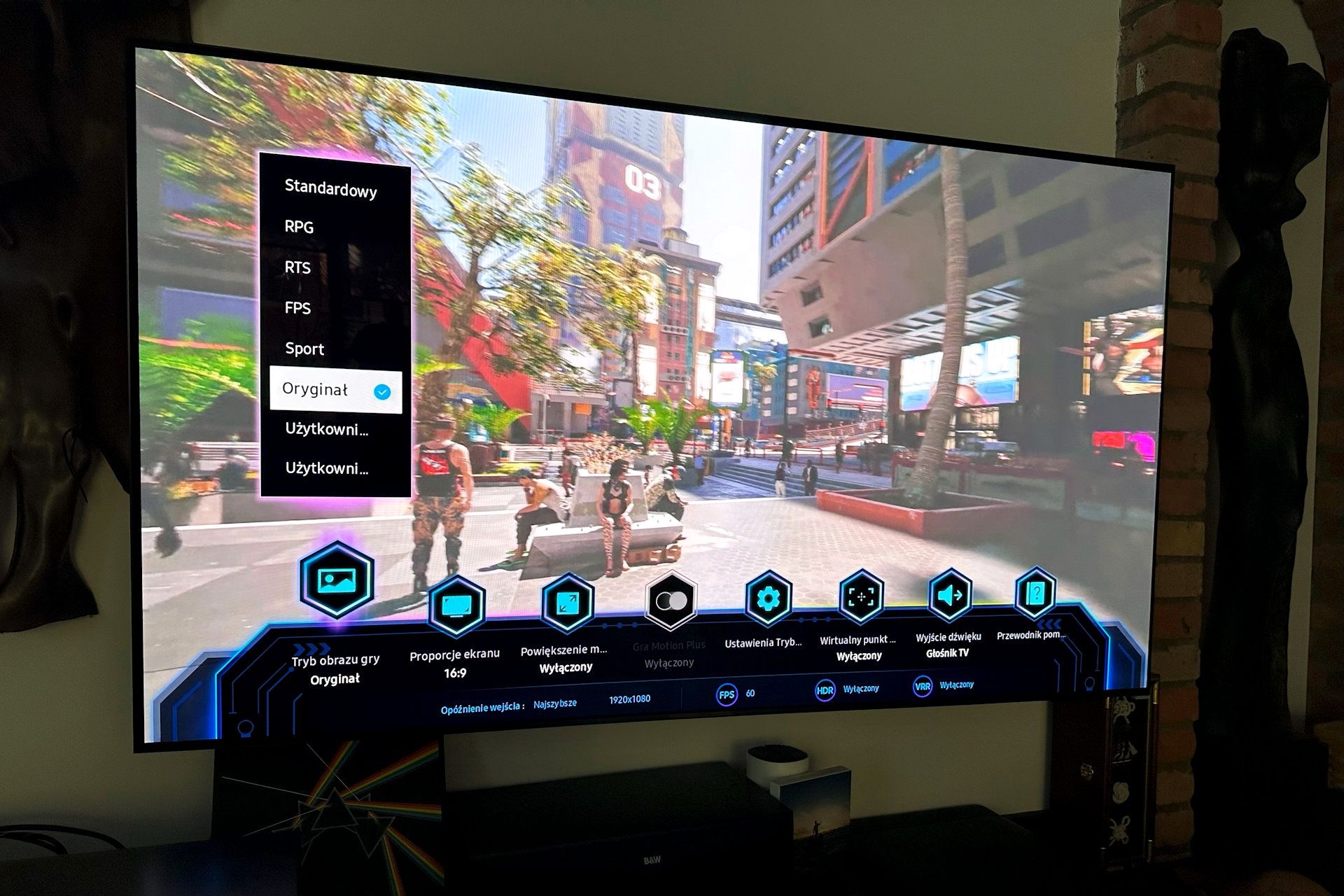 Samsung OLED S95C - tryb gry