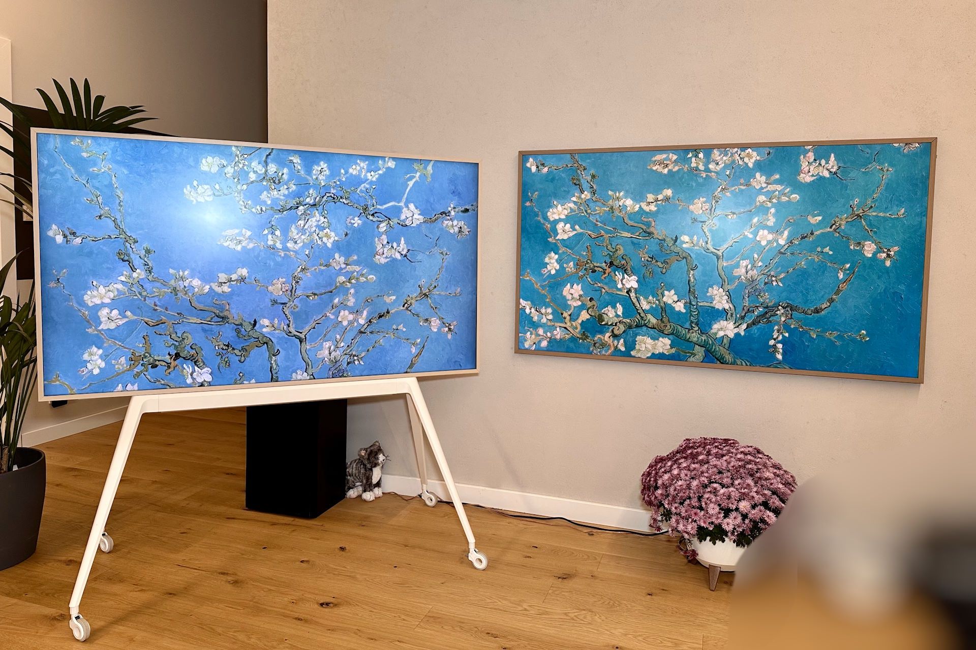 TCL NXTFrame A300 Pro - porównanie z Samsung The Frame 2022 - tryb galerii