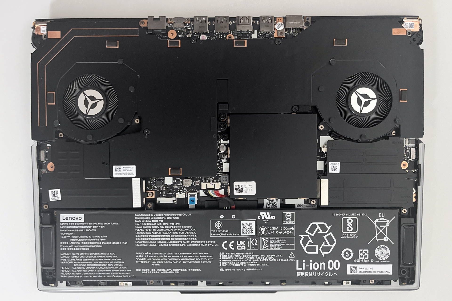 Lenovo Legion 7 z 2021 roku - podzespoły
