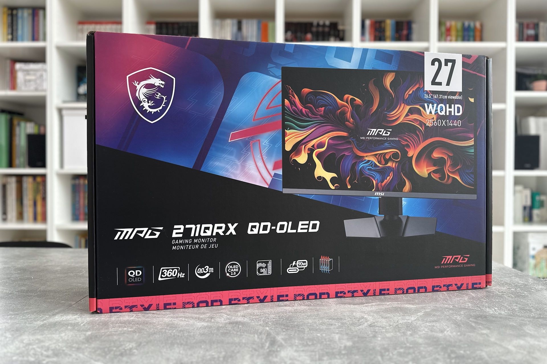 MSI MPG 271QRX QD-OLED - opawkowanie