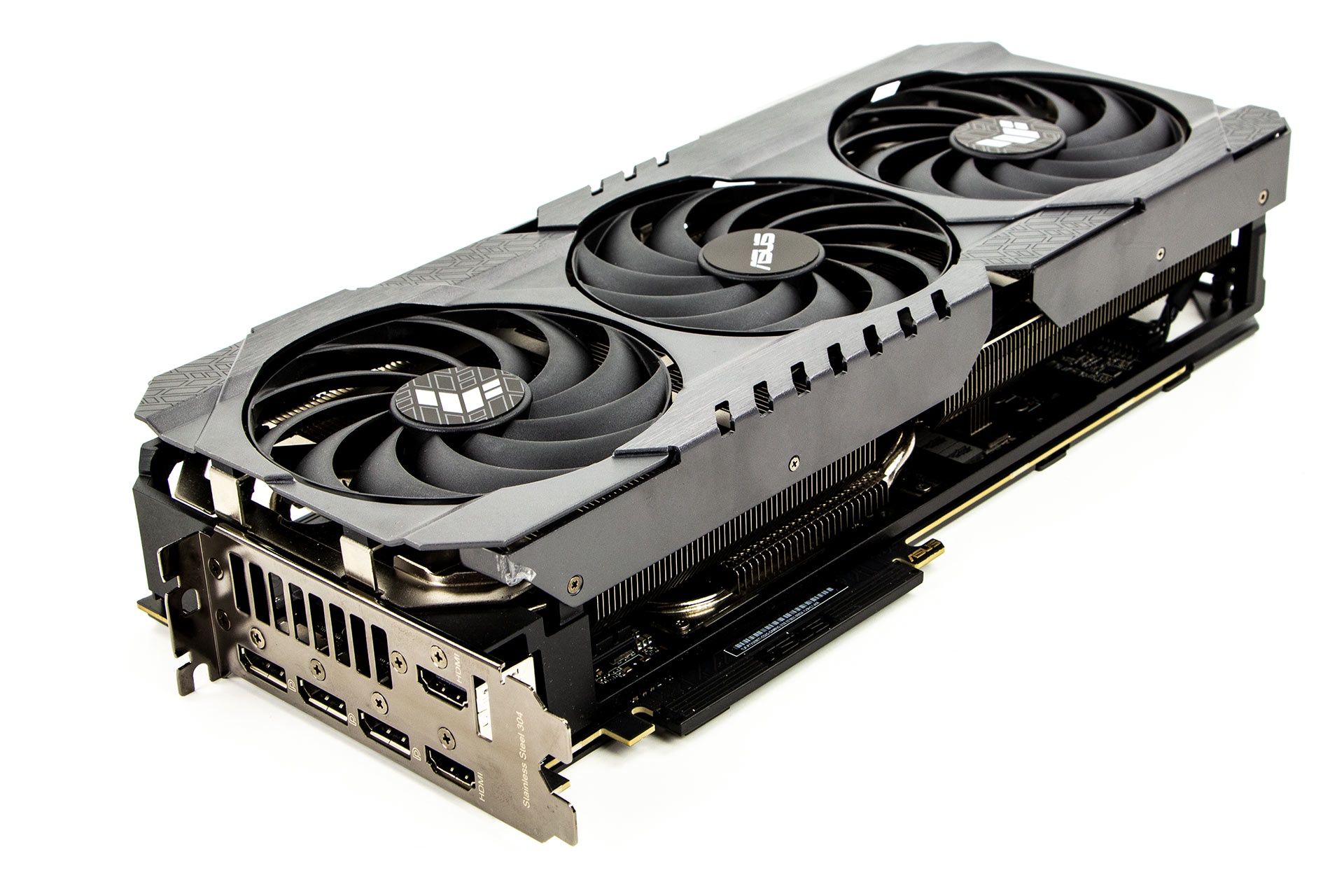 ASUS GeForce RTX 3090 Ti TUF Gamin OC - od spodu