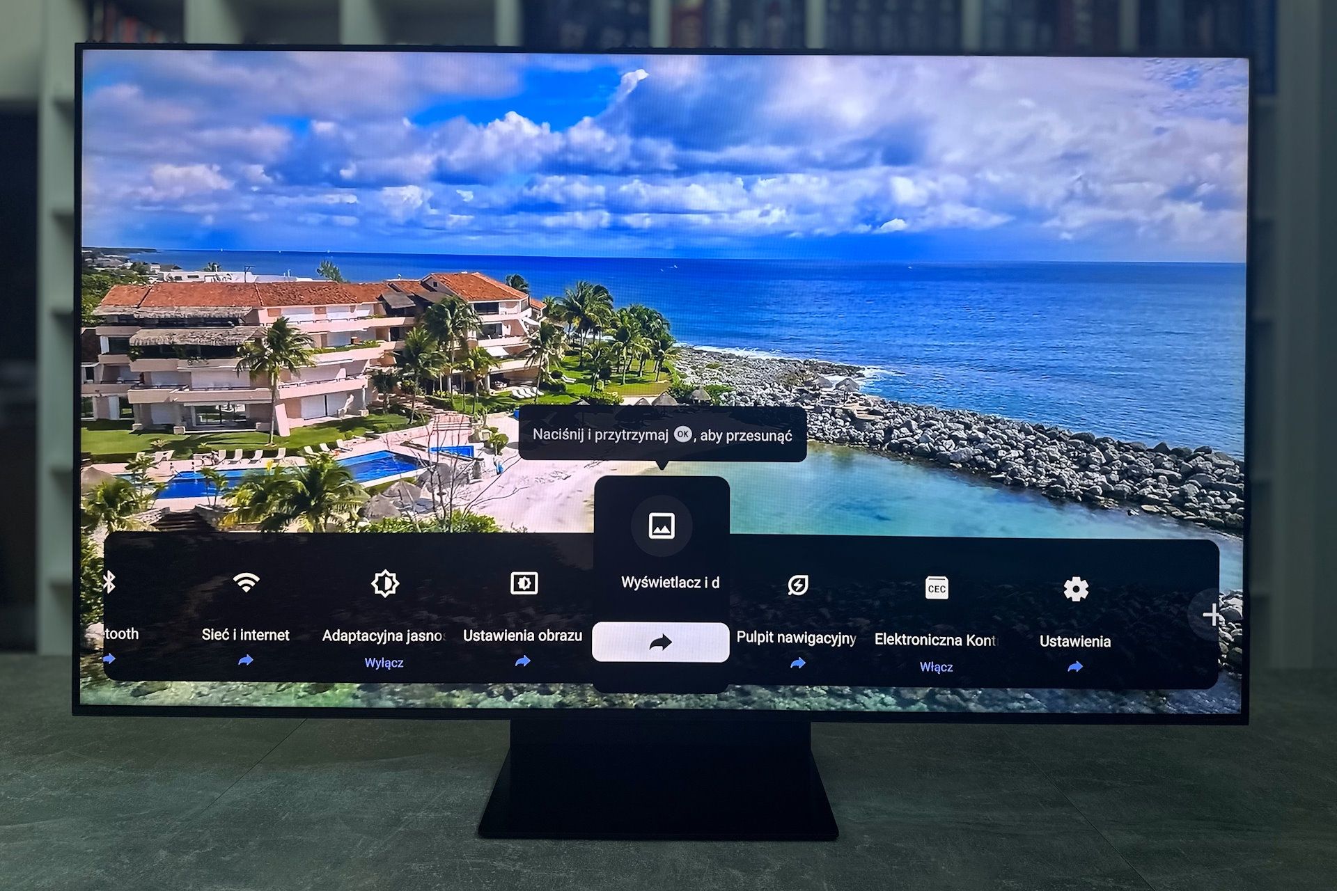 TCL 65C7K Premium QD-Mini LED - szybkie menu