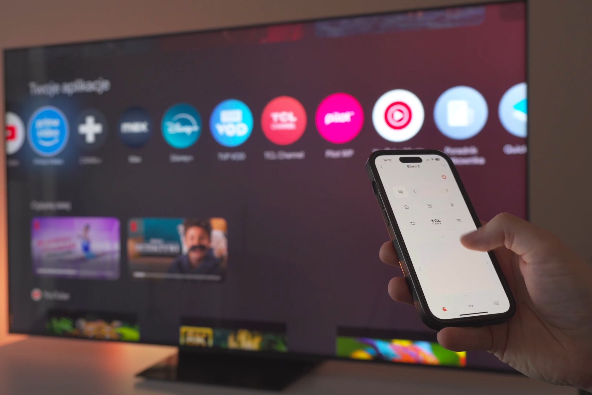 TCL 65C7K Premium QD-Mini LED - aplikacja