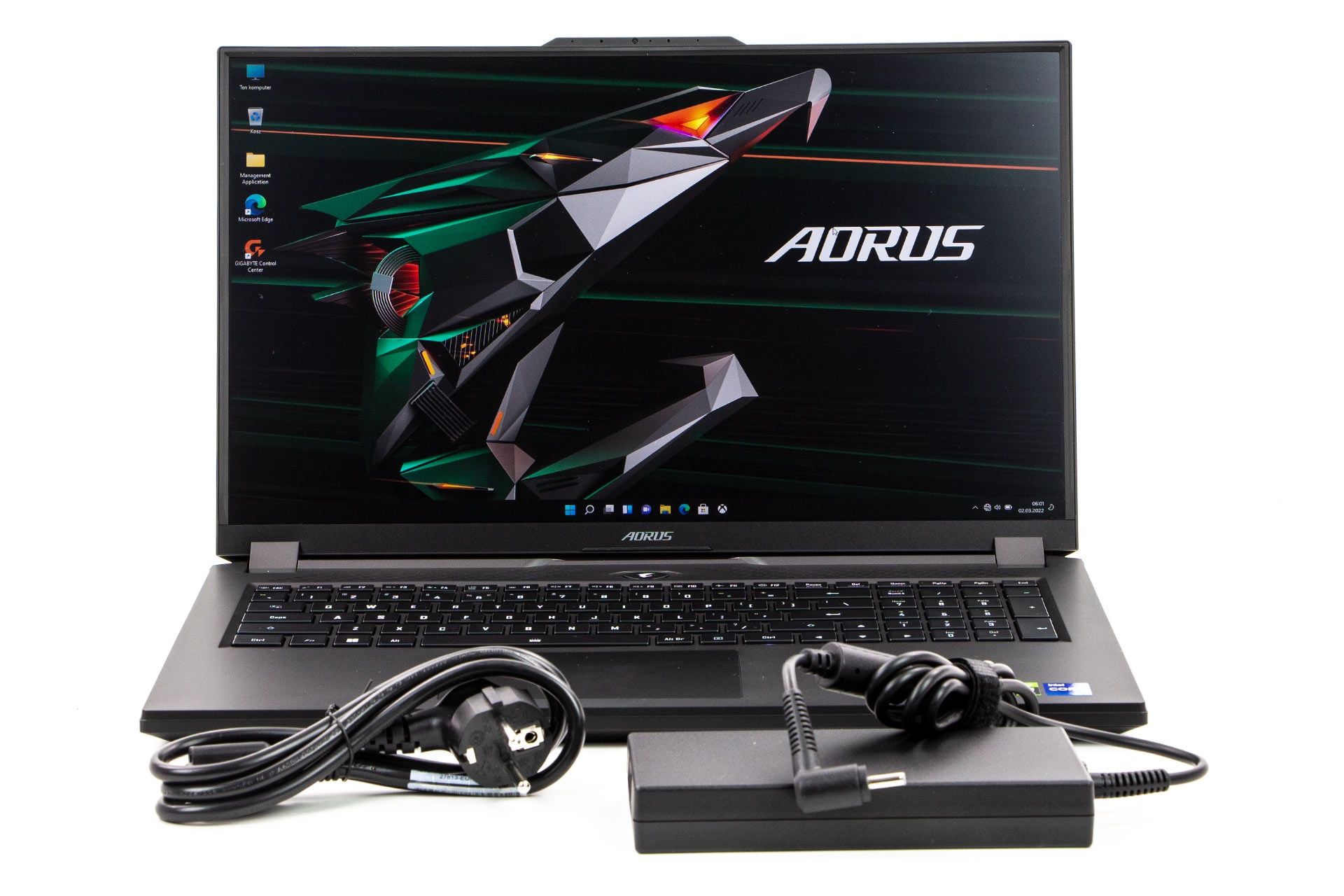 Gigabyte Aorus 17 XE4 - zawartość zestawu