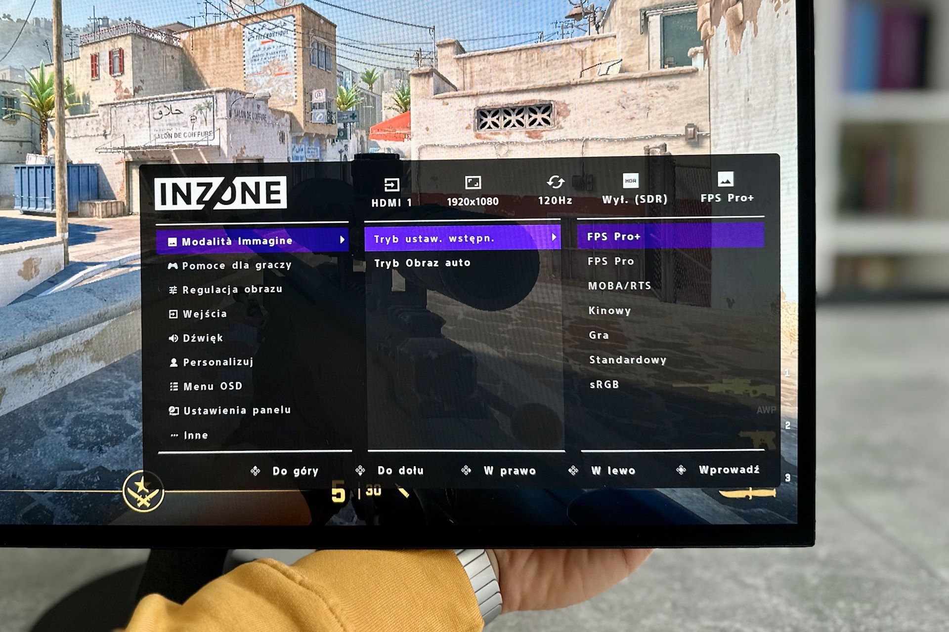 Sony InZone M10S - OSD profile