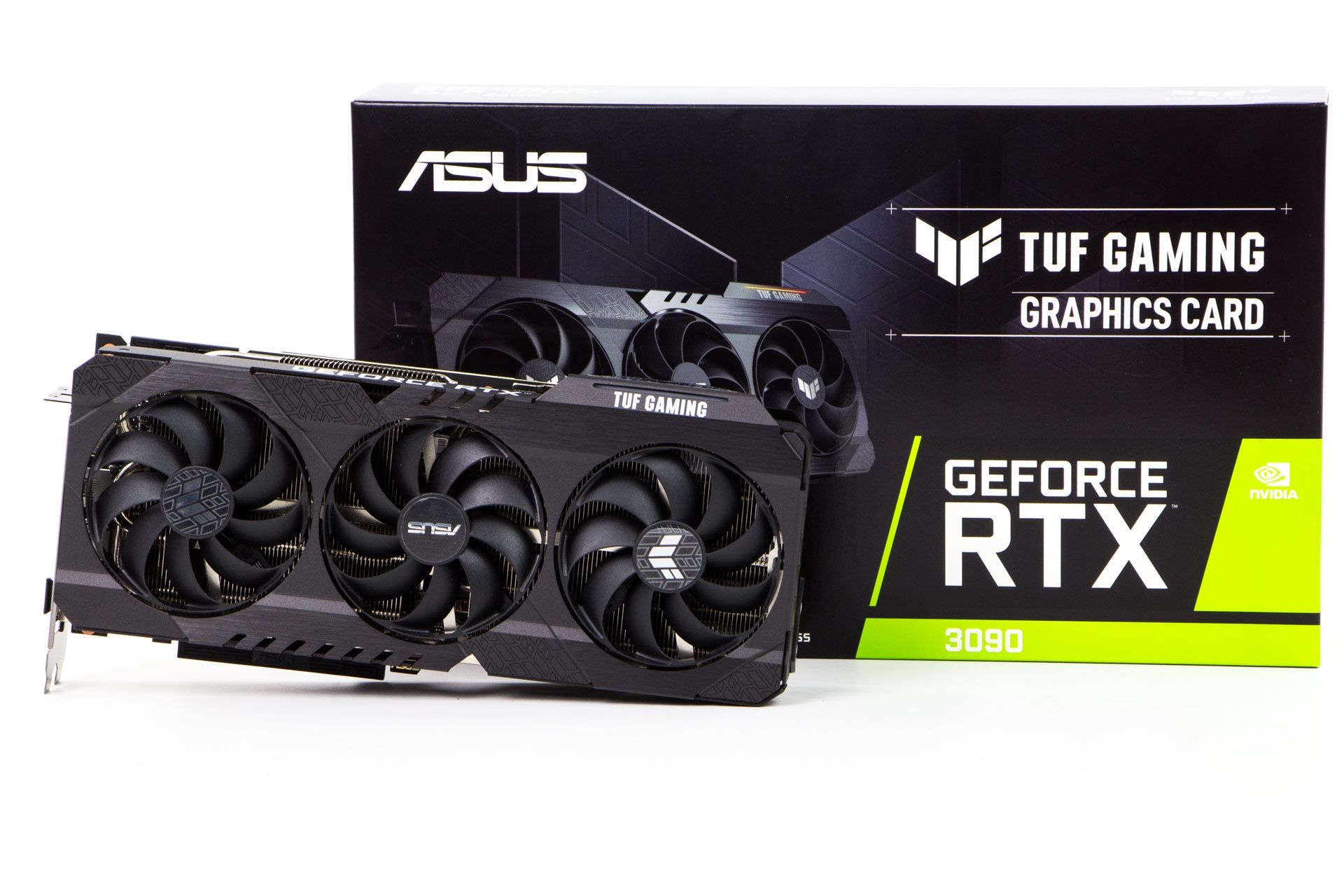 ASUS TUF GeForce RTX 3090 OC - obok pudełka
