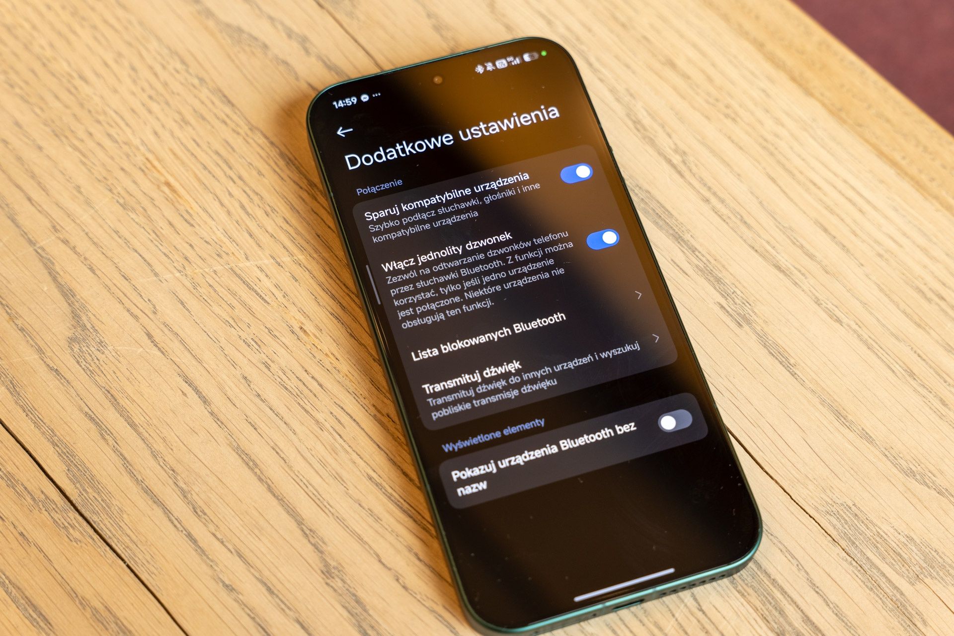 Ustawienia Bluetooth Xiaomi 17 Ultra