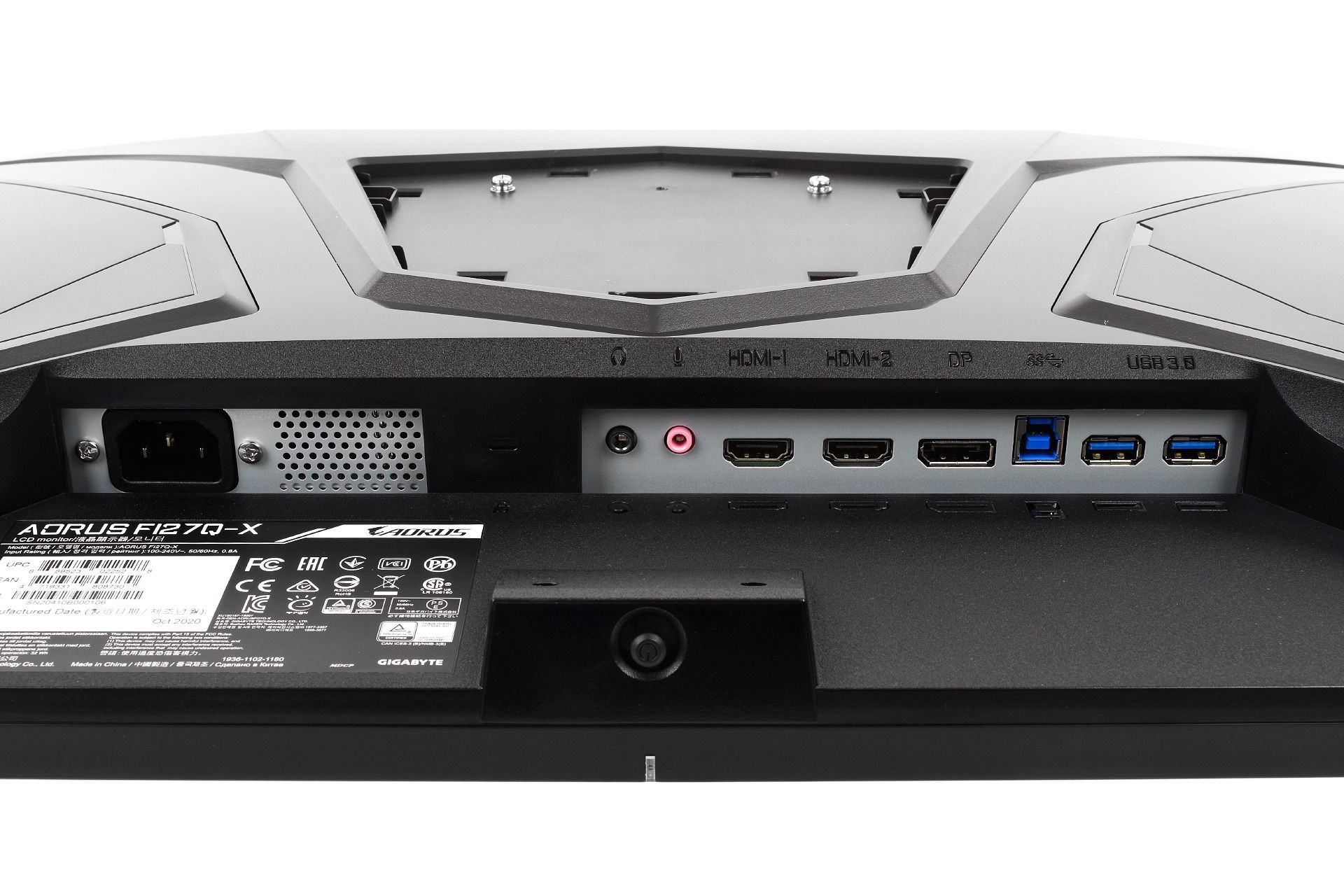 Gigabyte Aorus FI27Q-X - porty i złącza