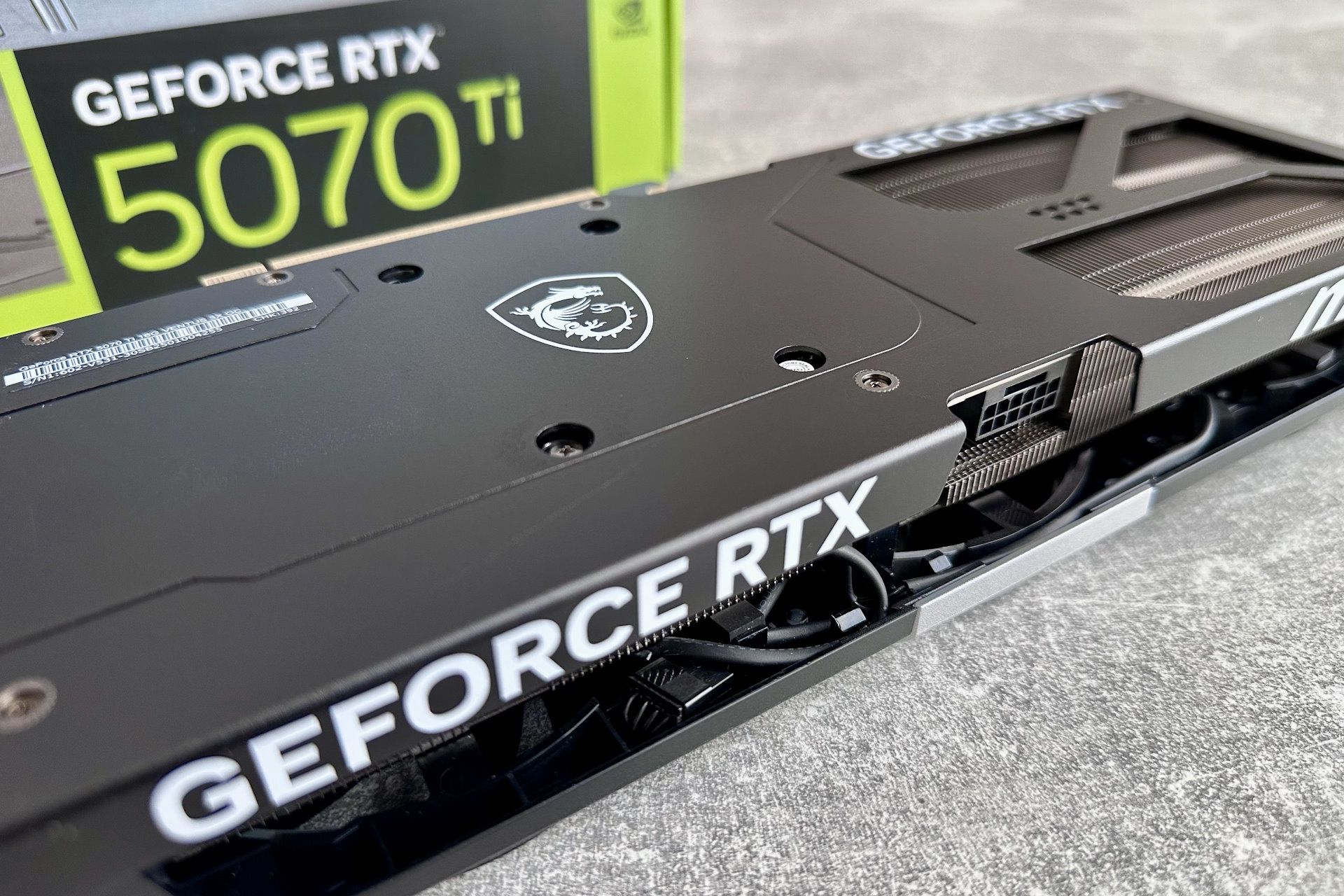MSI GeForce RTX 5070 Ventus 3X - na boczku