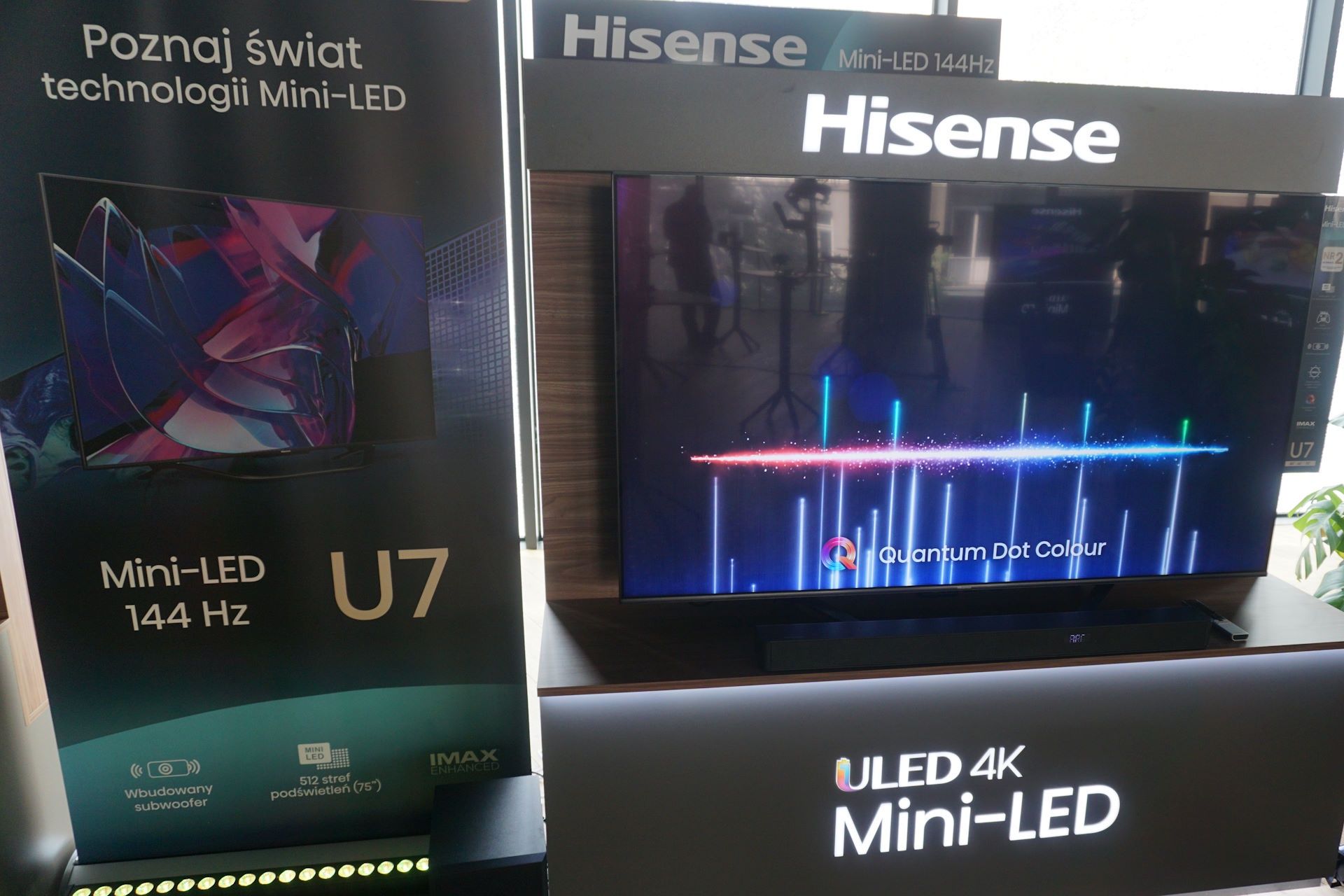 Hisense ULED U7KQ - na prezentacji