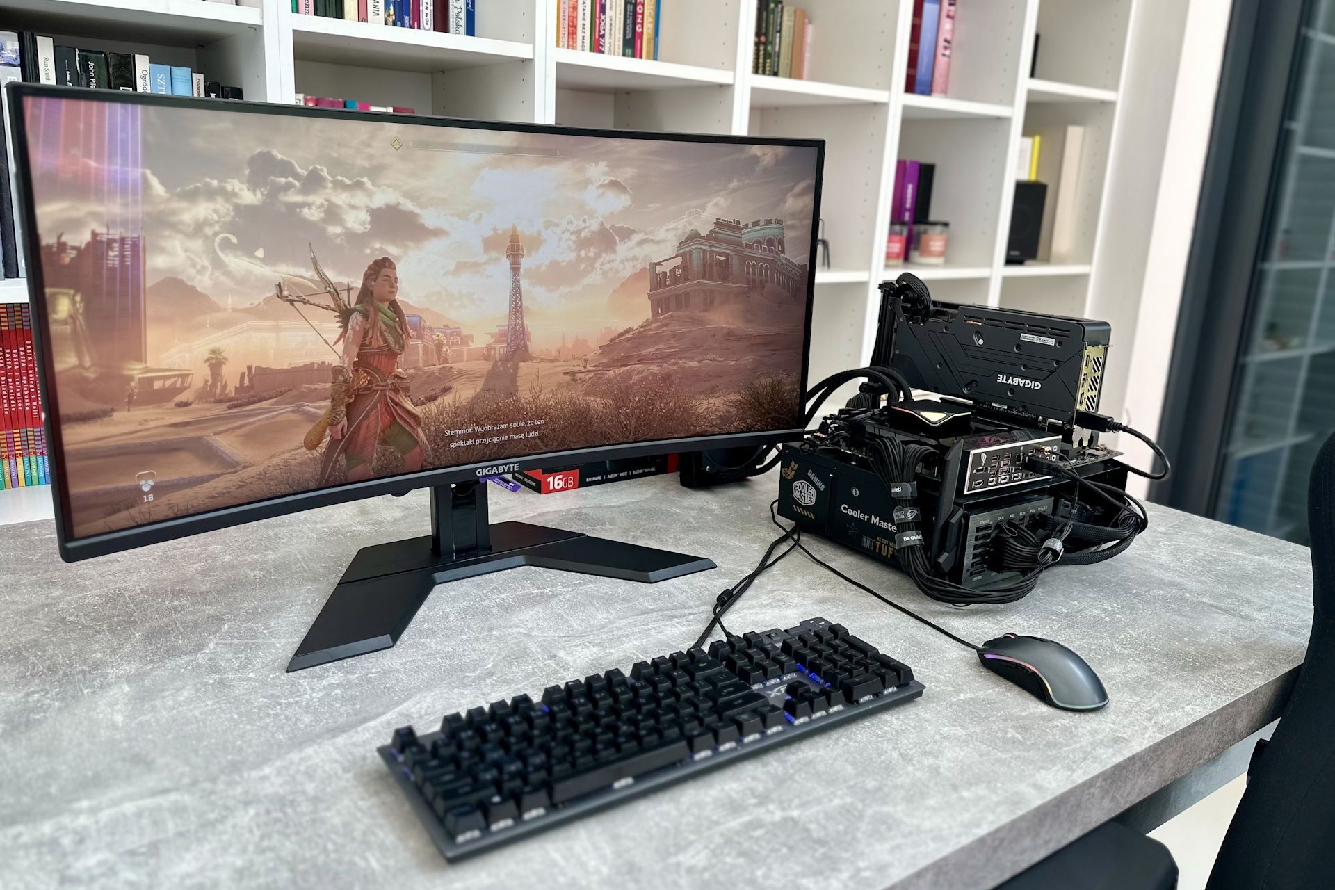 Gigabyte Radeon RX 7900 GRE Gaming OC - granie w Horizon Forbidden West na GS34WQC