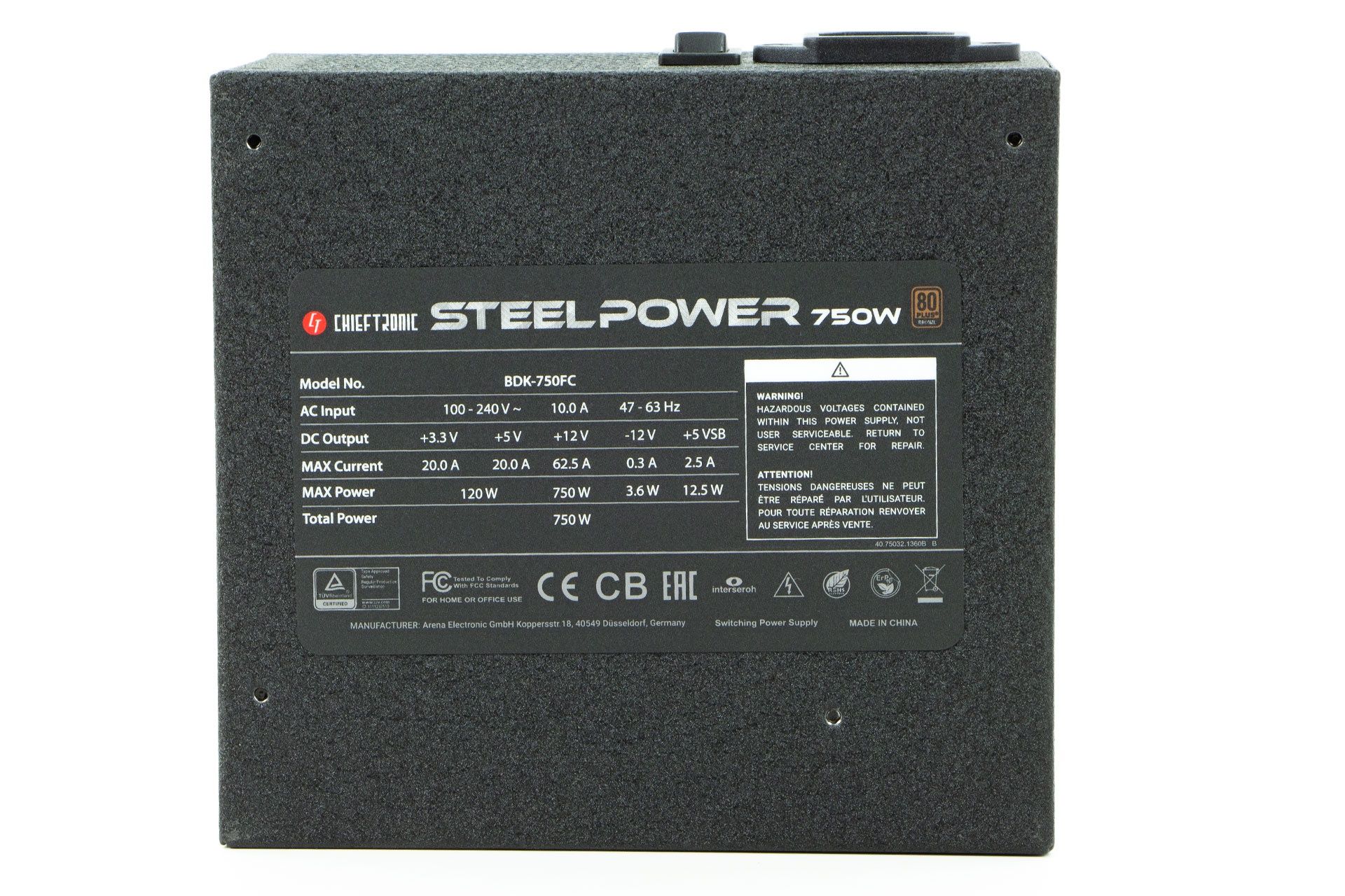 Chieftronic SteelPower BCK-750FC 750W