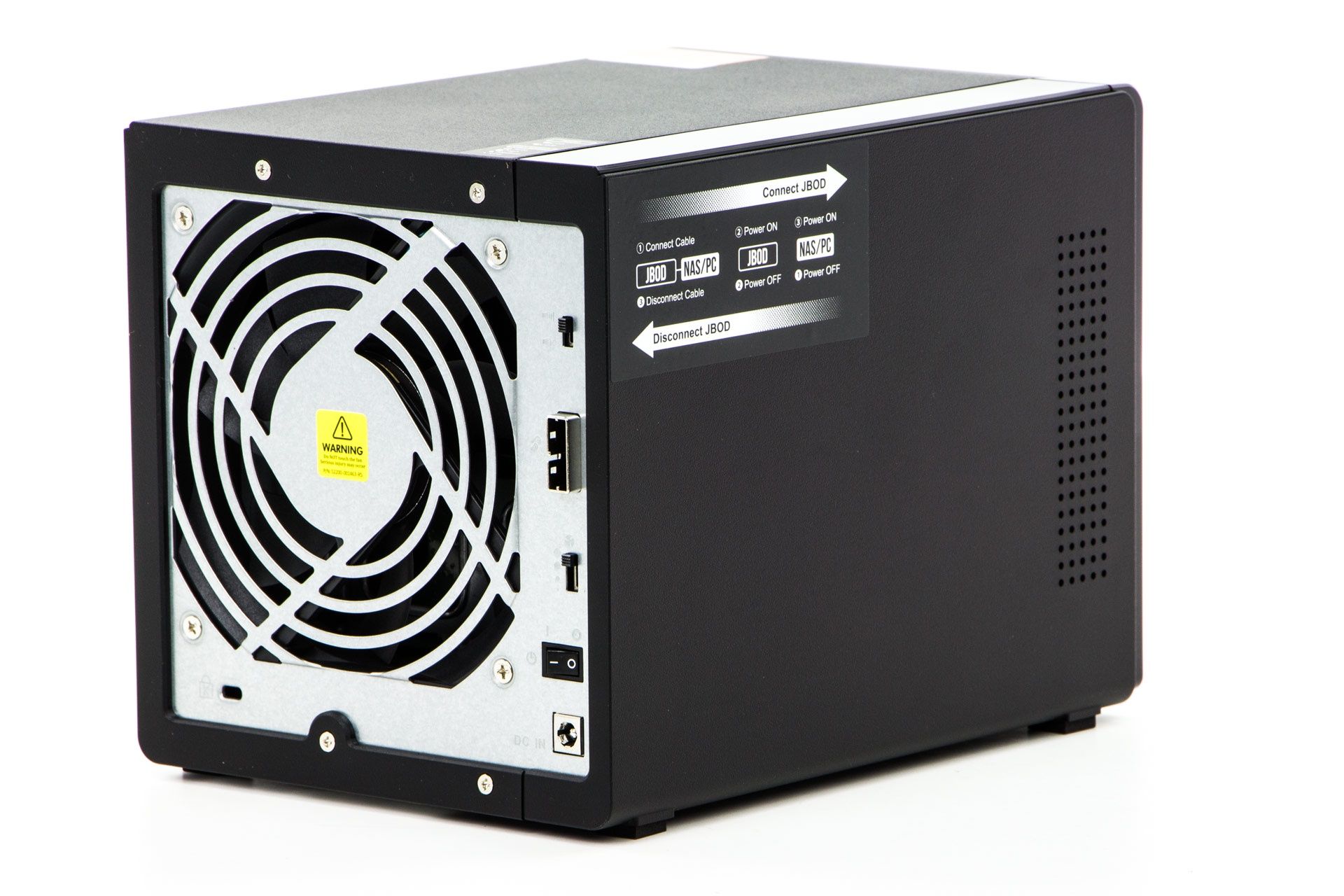 QNAP TL-D400S - widko z boku