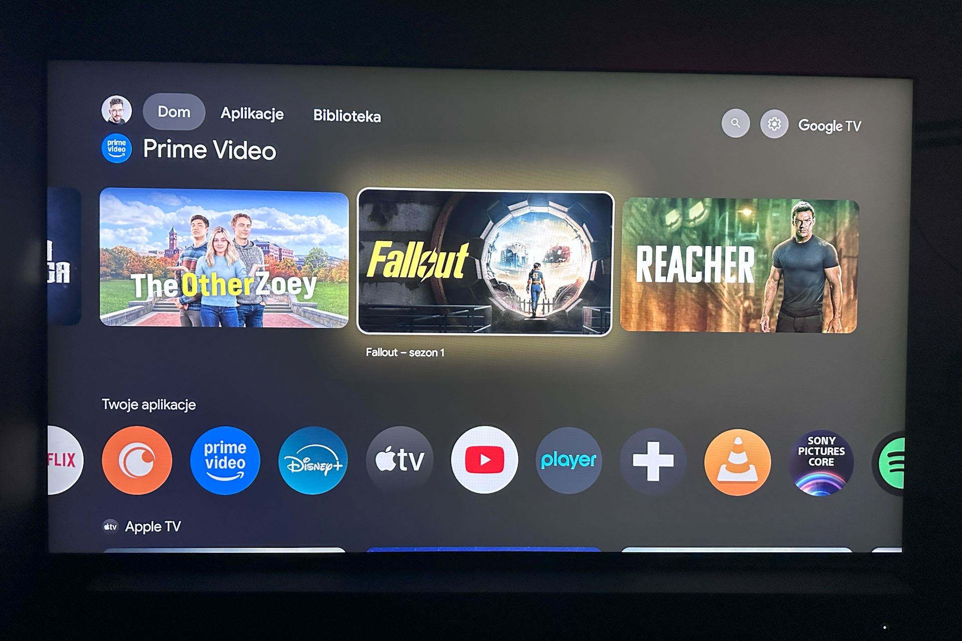 Sony Bravia 9 (65XR90) - aplikacje