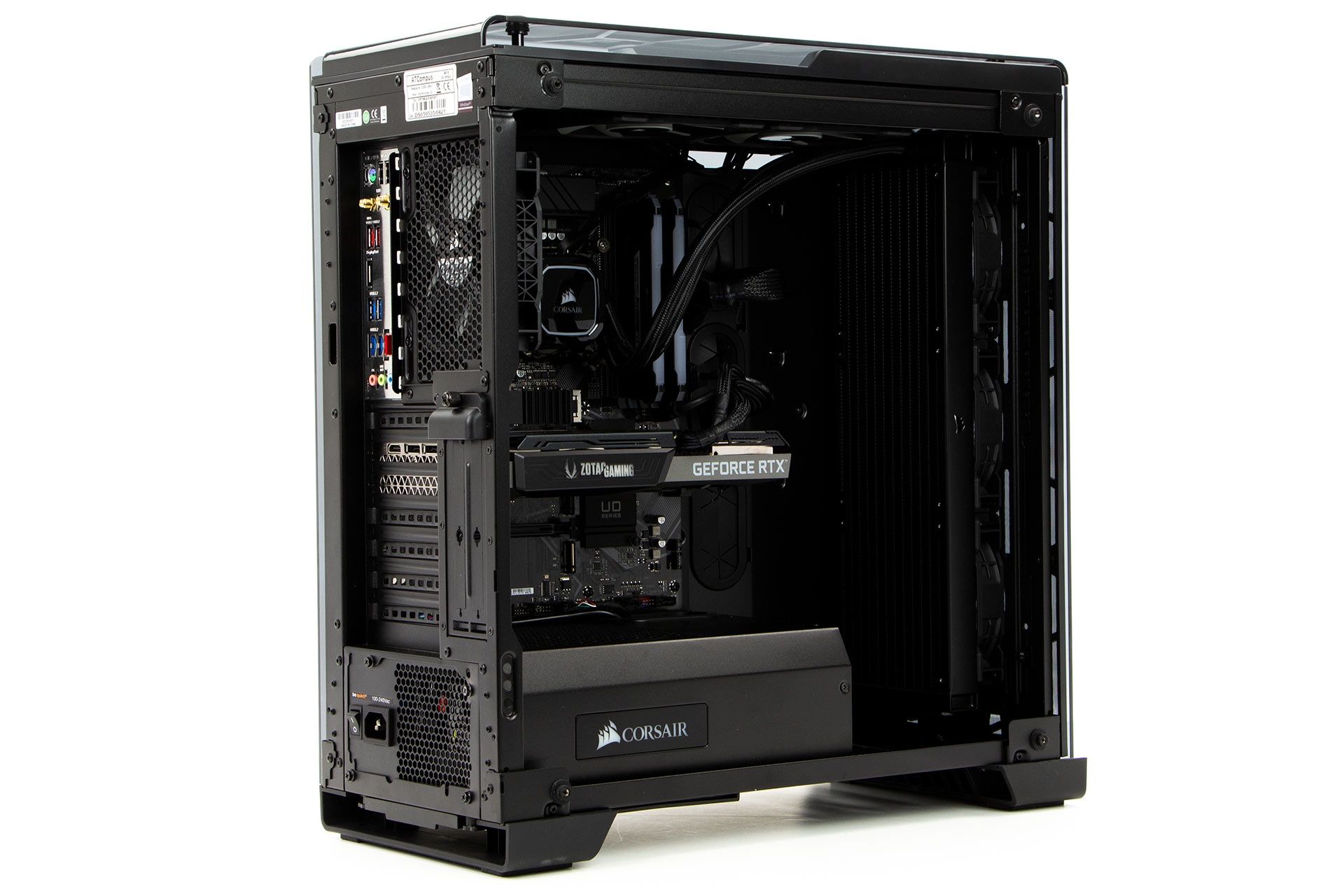 Optimus E-Sport Extreme GZ590T ze zdjętym bocznym panelem