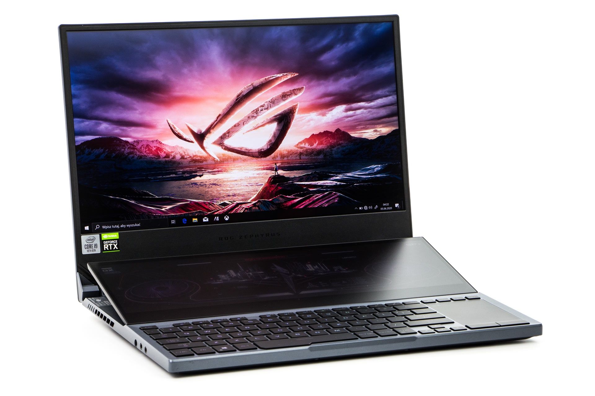 ASUS ROG Zephyrus Duo 15 GX550L - efekt wow